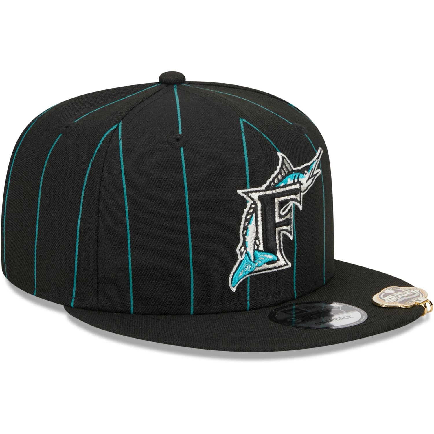 New Era 9Fifty Snapback Cap - Pinstripe Florida Marlins