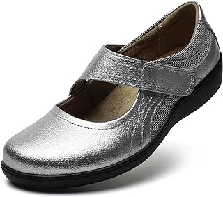 Women's Classic Comfort Mary Jane Flats Fashion Casual Dress Shoes Cute Closed Toe Slip On Lightweight Breathable Walking Shoes