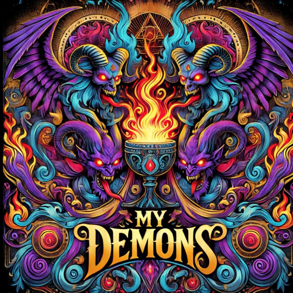 My Demons: Astonishing, Exciting and Mysterious Coloring Book for Adults