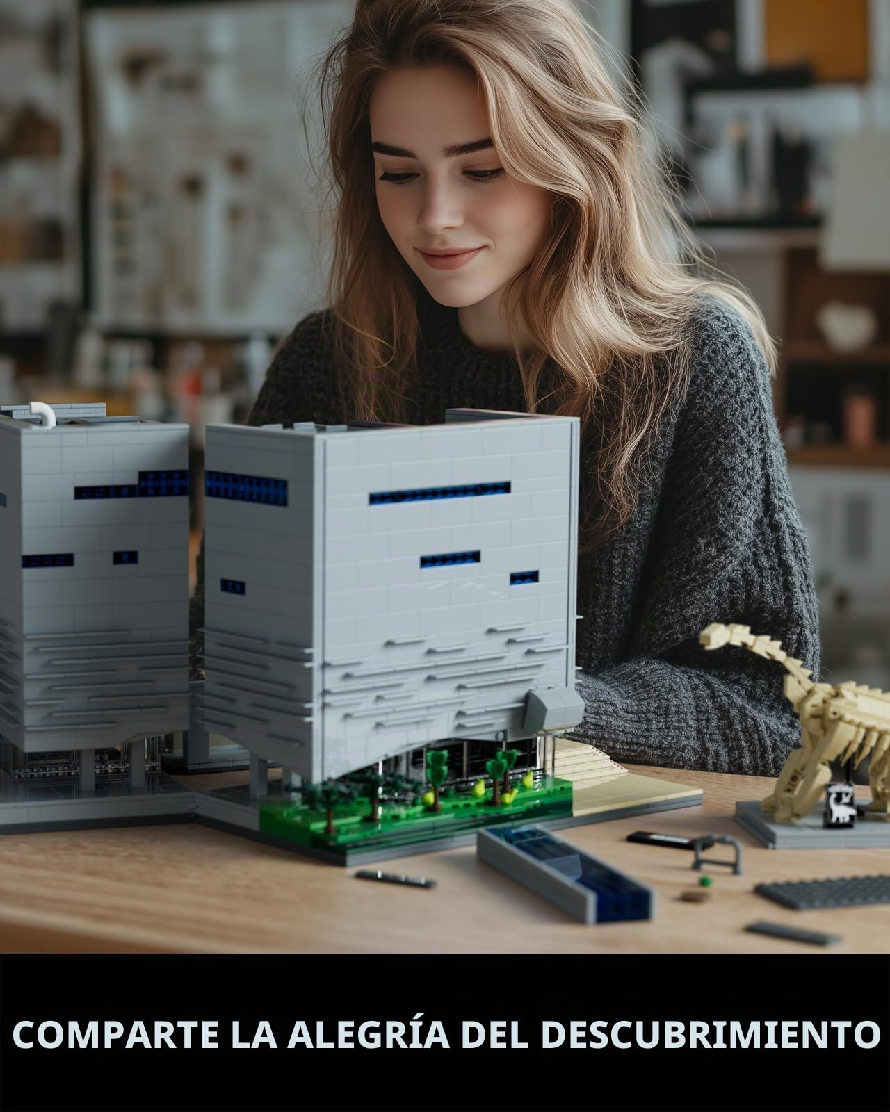 Nifeliz Museo de la Naturaleza y las Ciencias, Maqueta de Modular Building de Juguete de Construcción, Regalo para Adultos entusiastas de los architecture (3373 Piezas, NF10286)