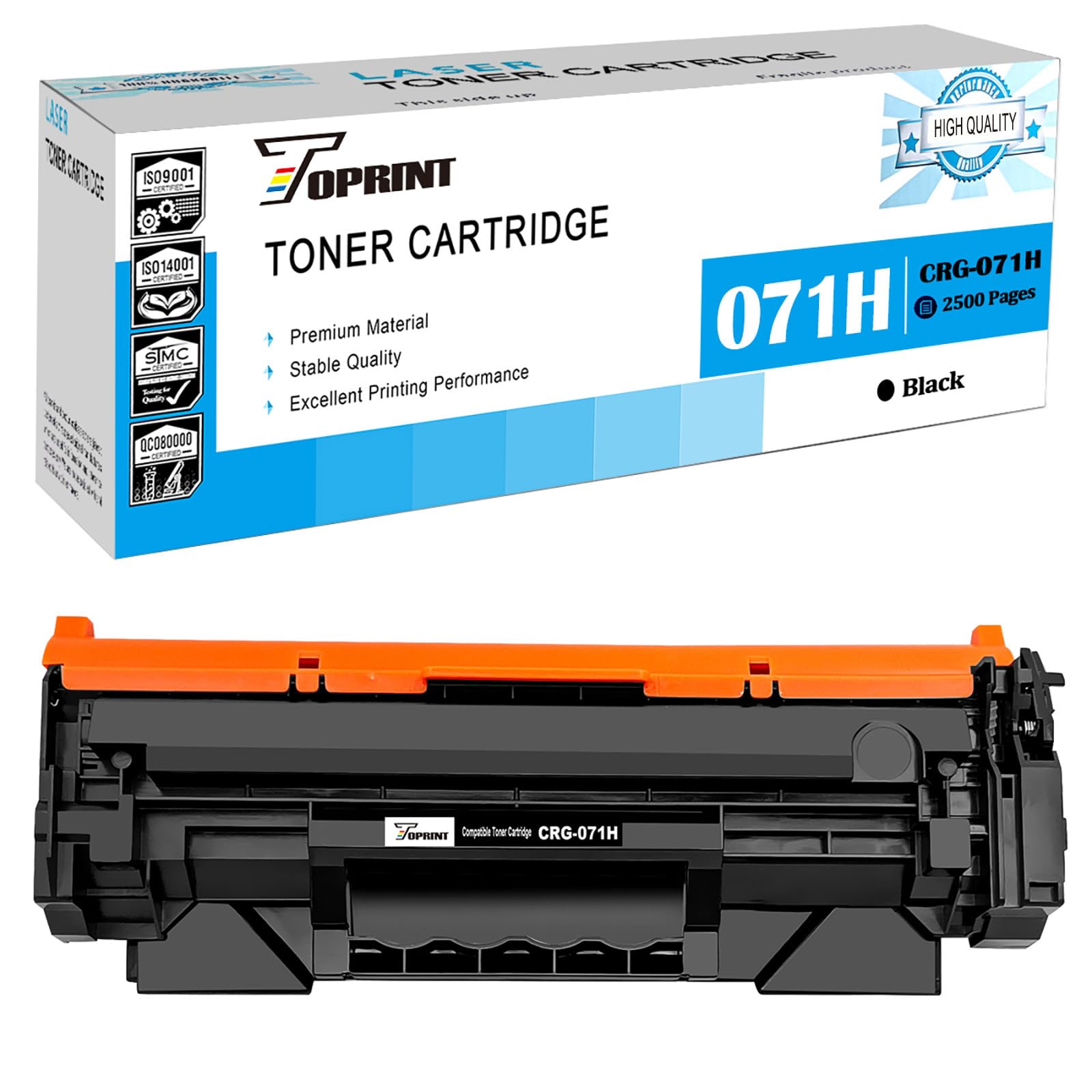 Amazon.co.jp: TOPRINT 071H CRG-071H CRG071H 互換トナー