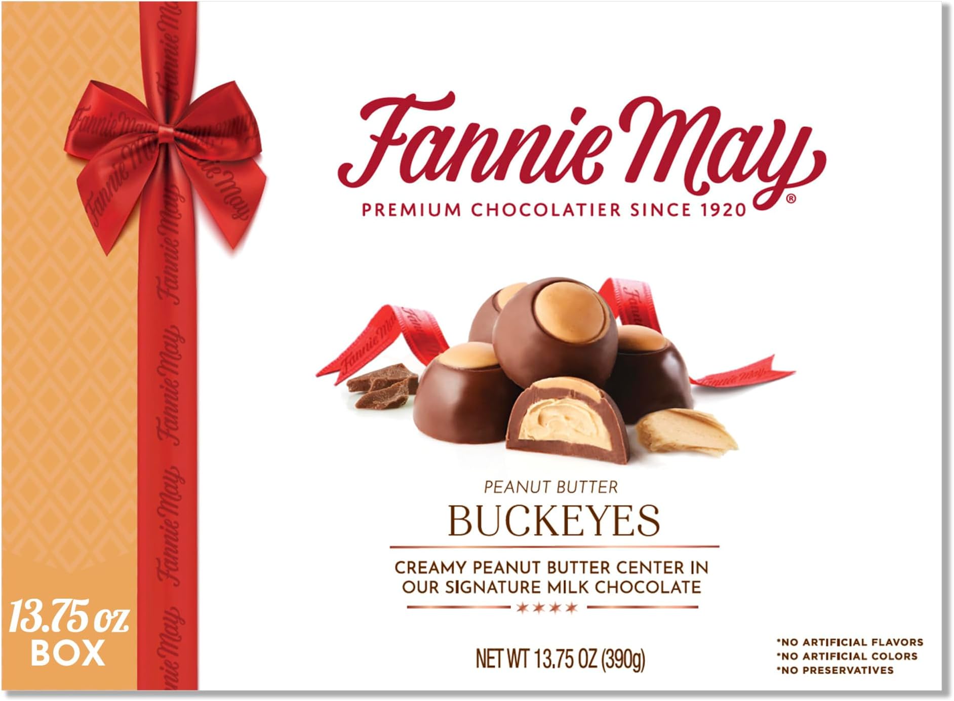 Fannie May, 12 Chocolate Candy Bars, Milk Chocolate