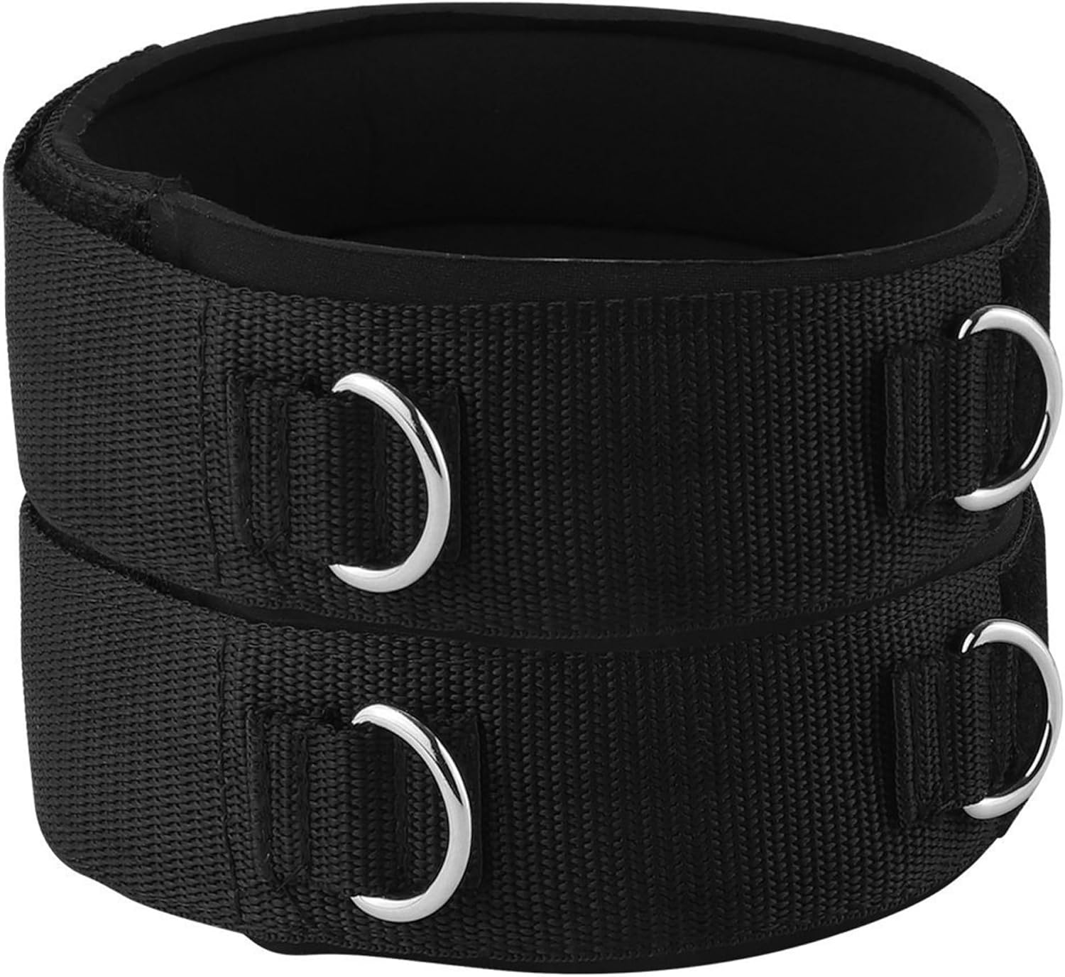 Fitness Thigh Straps, 2PCS Thigh Strap, Padded Gym Cuffs with D-Ring, Adjustable Leg Strap for Machines Gym Workout Speed Exercise Taekwondo Football Running