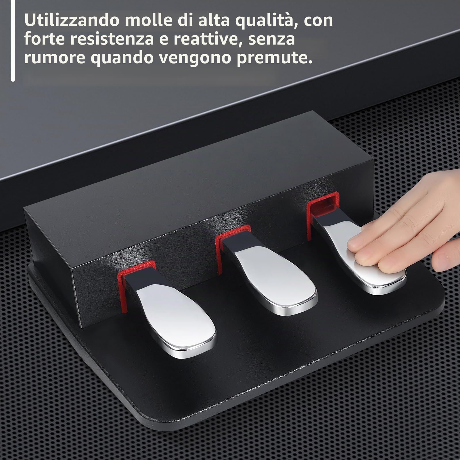 Unità con 3 pedali per pianoforte e tastiera digitali, compatibile con pianoforte elettrico Yamaha P125, P121, P515, P128