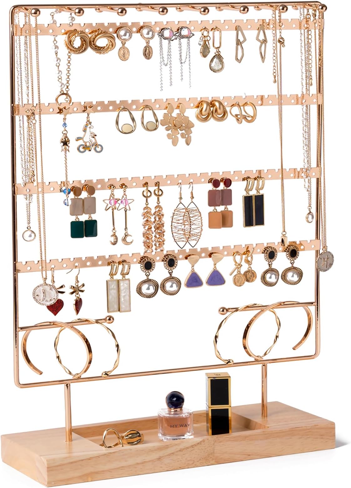 Mocolo Earring Organiser Stand, Ear Stud Display Holder Stand, Earring