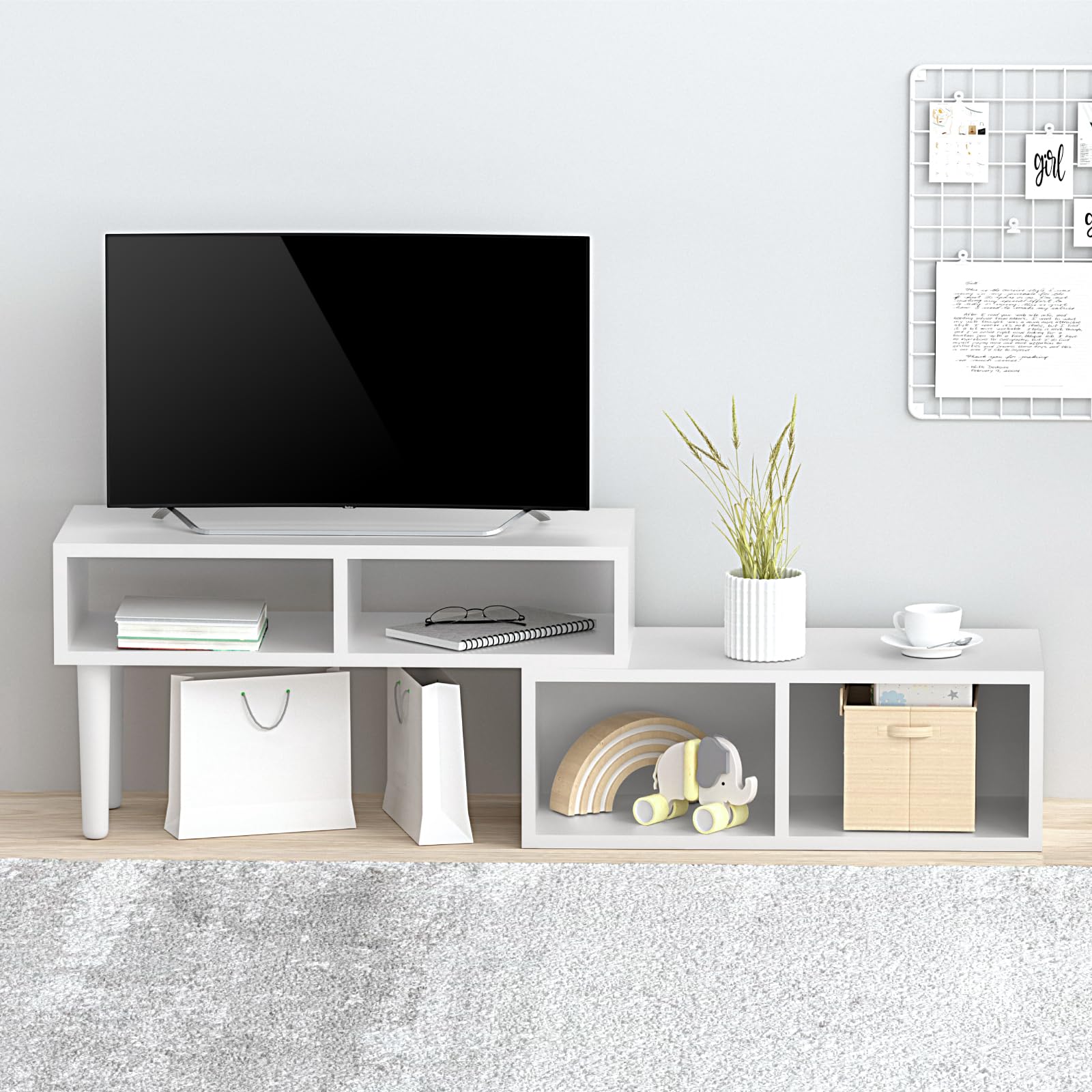 Amazon｜【COMFORT ZONE】 テレビ台 コーナー 伸縮 角度