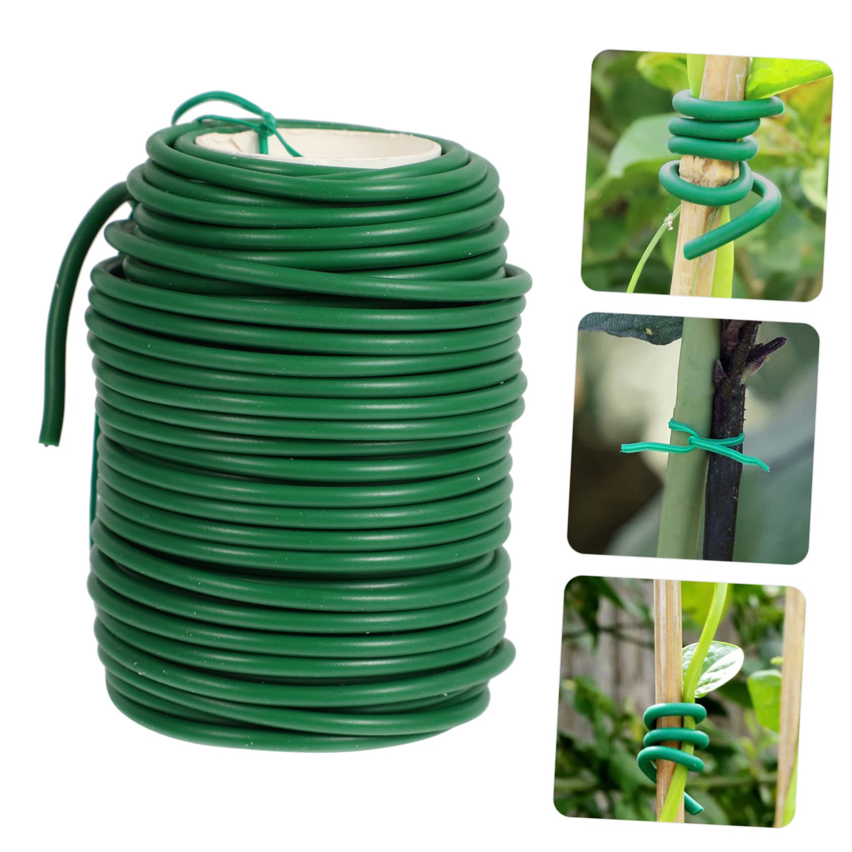 POPETPOP Filo da Giardino Rivestito in TPR e Ferro per Legare Piante Rampicanti e Rami, Supporto Flessibile per Giardino e Orto