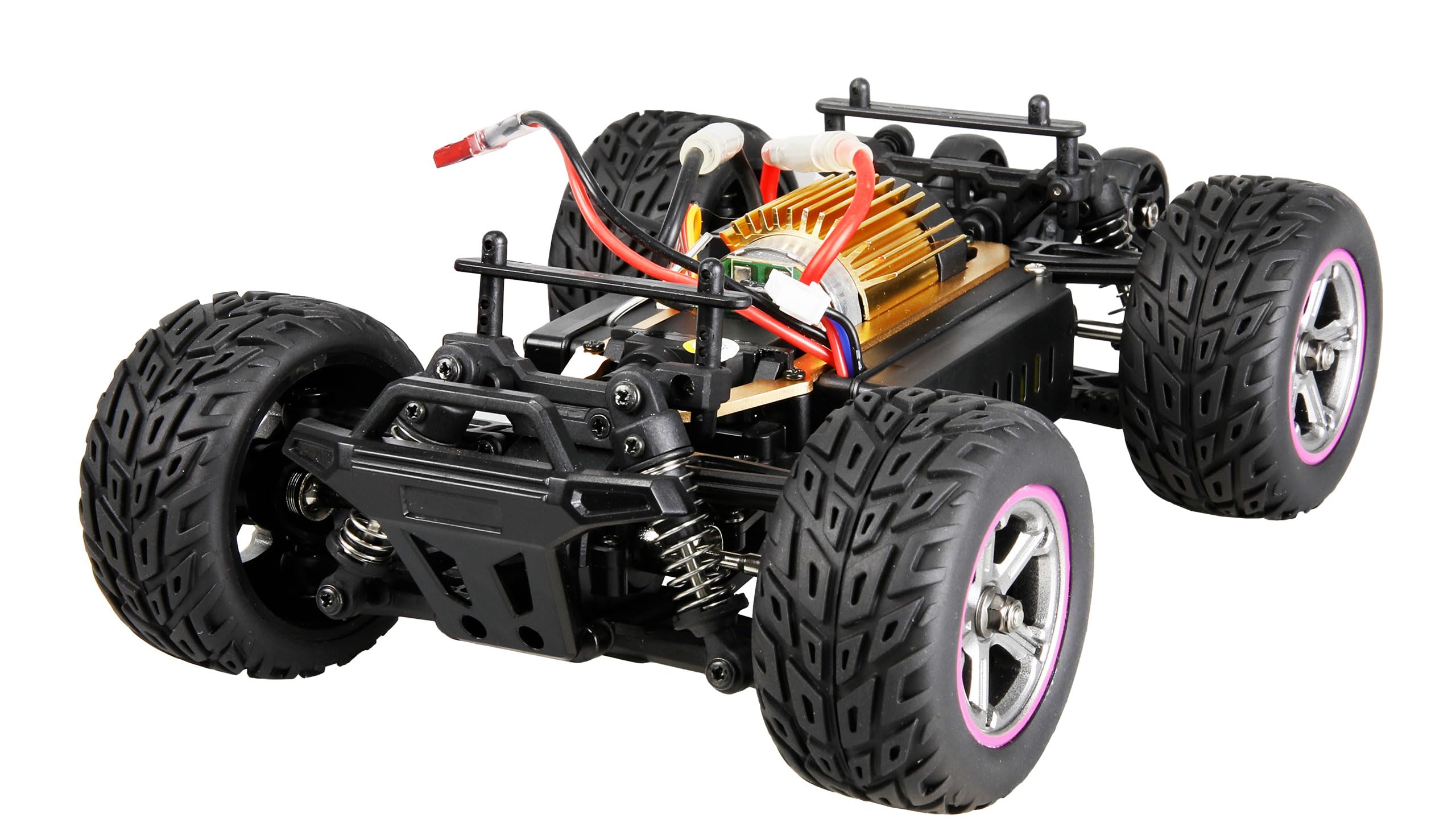 Amewi MAX20 Monster truck Brushed 50 km/h 4WD 1:20 RTR blu/arancione RC telecomandato