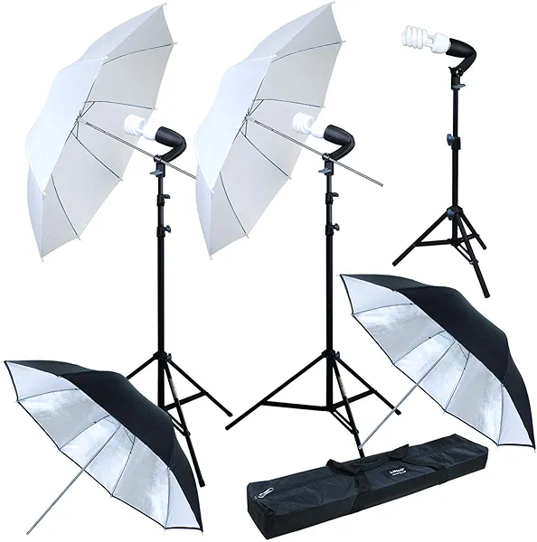 LINCO Lincostore Photography Photo Portrait Studio Lighting 600W Umbrella Continuous Lighting Kit for Video Shooting AM126