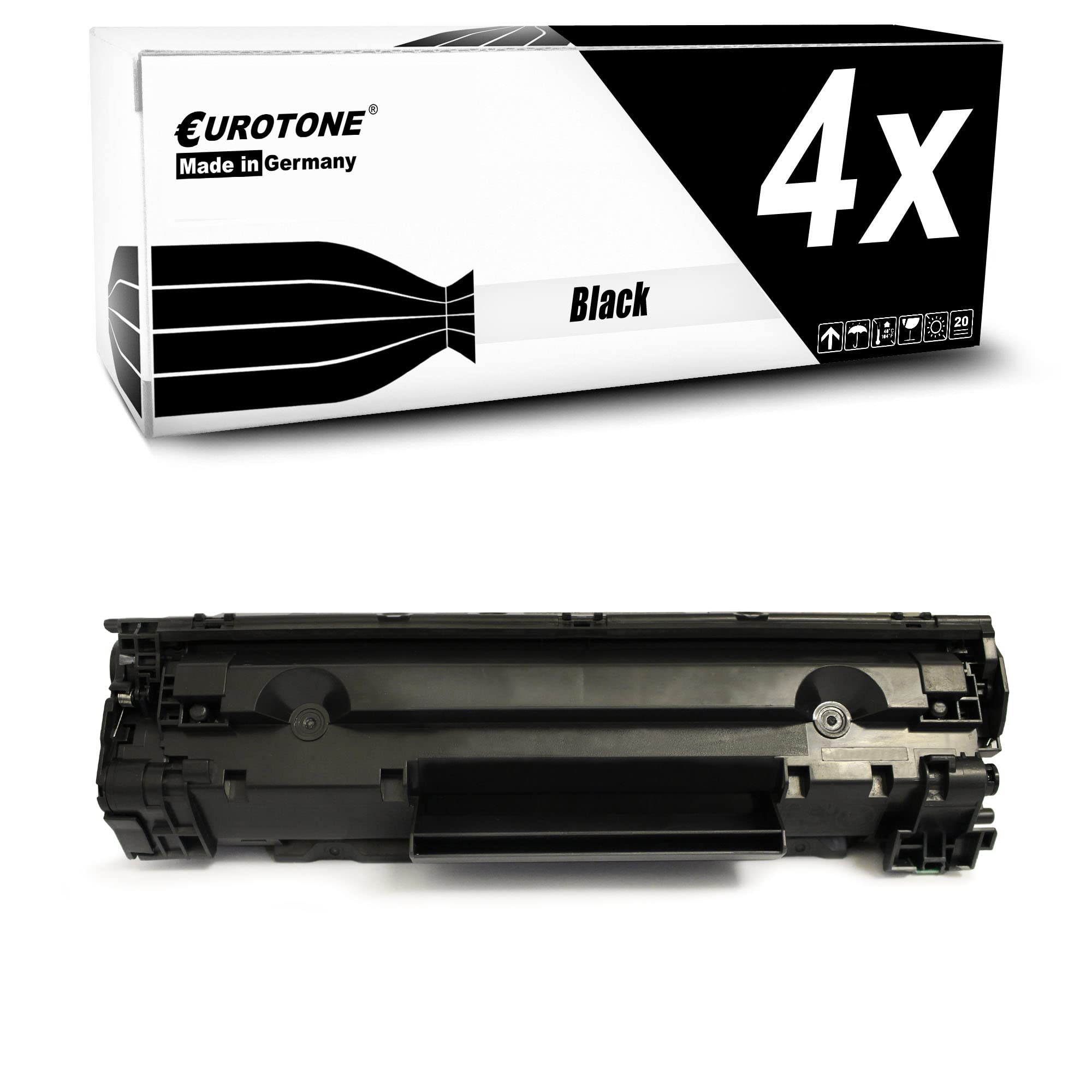 Eurotone Toner 4X Toner kompatybilny jako zamiennik do Canon MF231 MF232 MF236 MF237 MF244 MF247 MF249 zastępuje 737 9435B002 Black