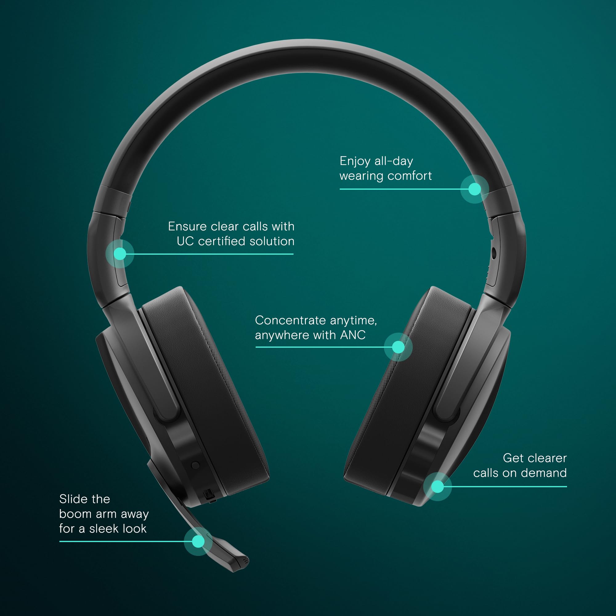 Epos I SENNHEISER C50 bluetooth headset with microphone Noise