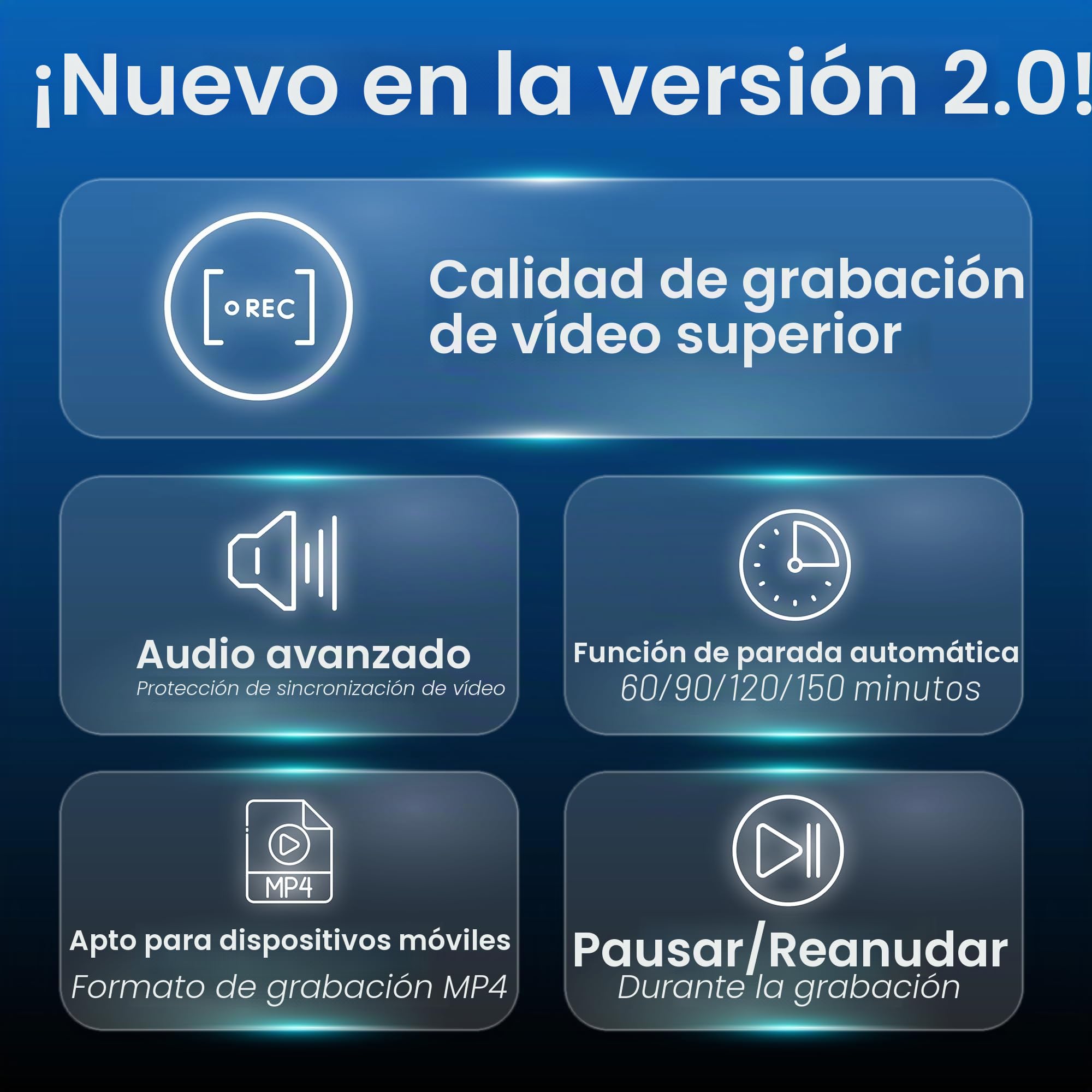 ClearClick Convertidor de vídeo a Digital 2.0 (Segunda generación) Mini Edition, graba vídeo de VCR, Cintas VHS, AV, RCA, Hi8, videocámara, DVD, Sistemas de Juegos