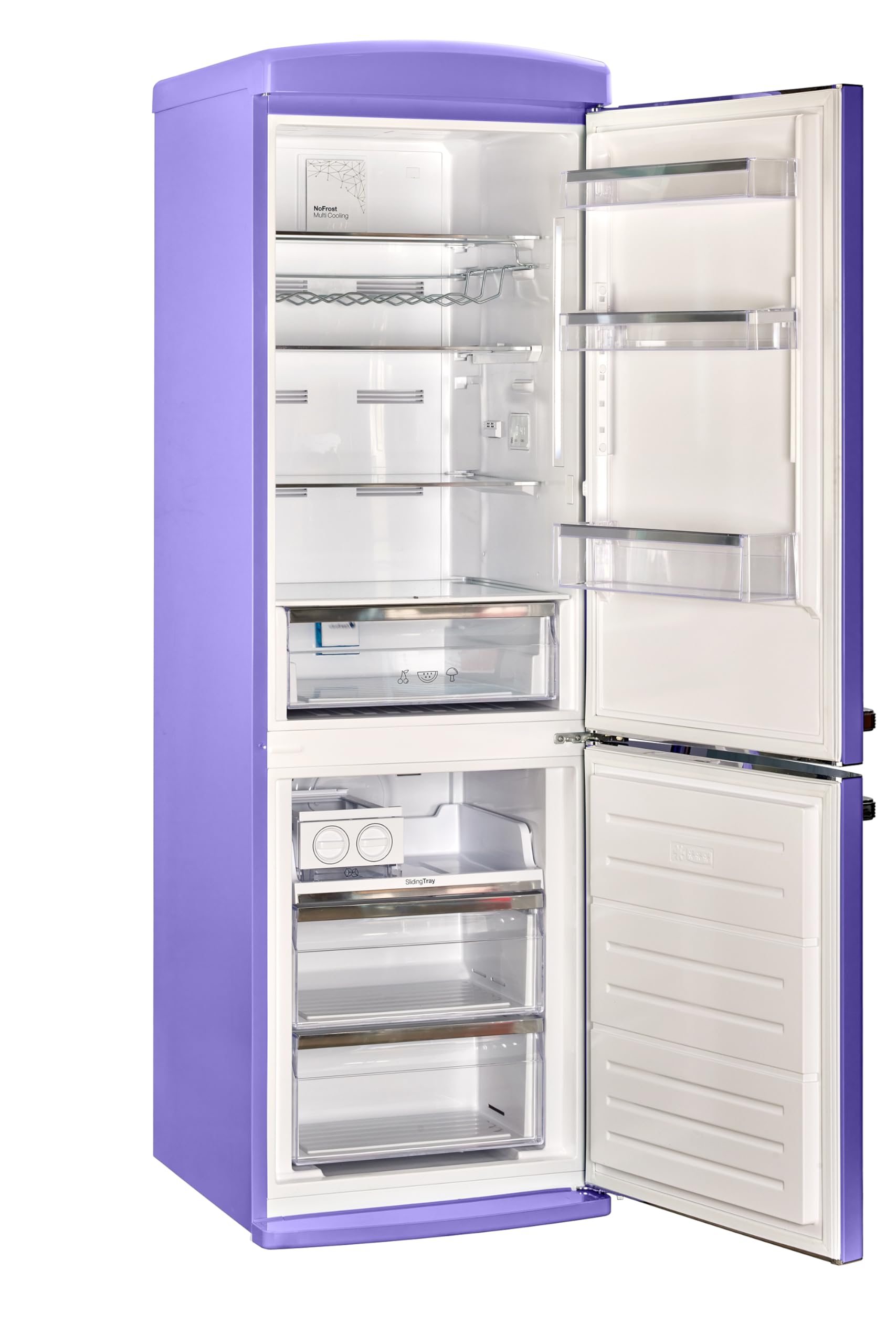 Unique Appliances Classic Retro 12 cu.ft. Bottom Freezer Refrigerator in Violet Purple on Fridge.com