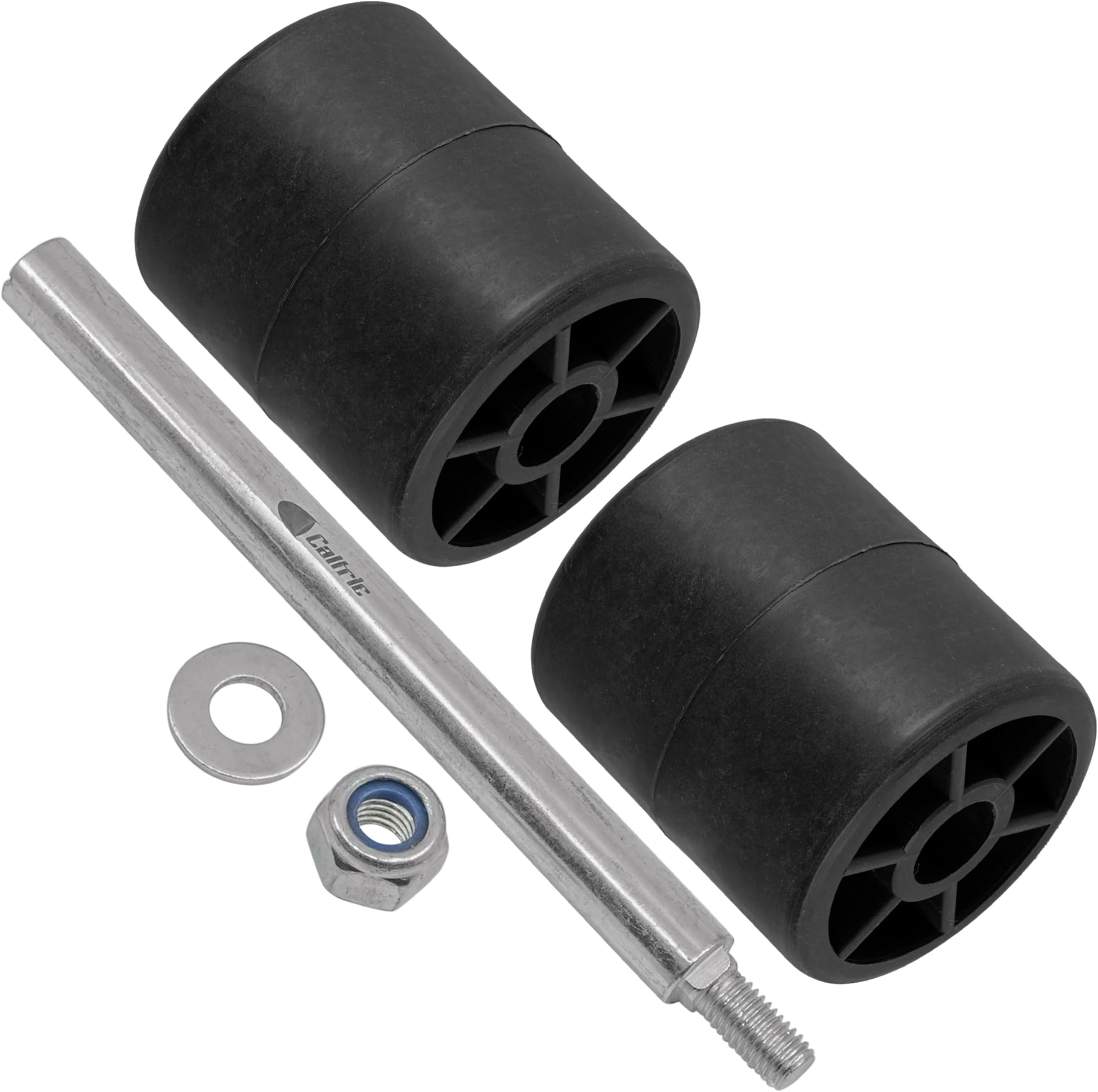 Caltric Deck Roller with Rod Compatible with John Deere LX200 GT225 GT235 GT235E GT245 LT170 Mower Deck