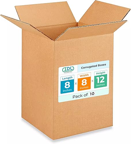 Miniatura 309 de Cajas para envío IDL Packaging - B-1266-5 de cartón corrugado, tamaño pequeño, de 12 pulgadas de largo x 6 pulgadas de ancho x 6 pulgadas de alto