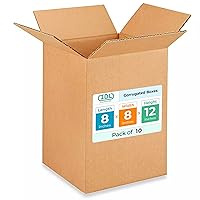 Vista 47 de Cajas pequeñas de mudanza y envío de 8 x 8 x 6 pulgadas (paquete de 10) – Extra resistentes 200 libras frente a las regulares – Cajas de cartón