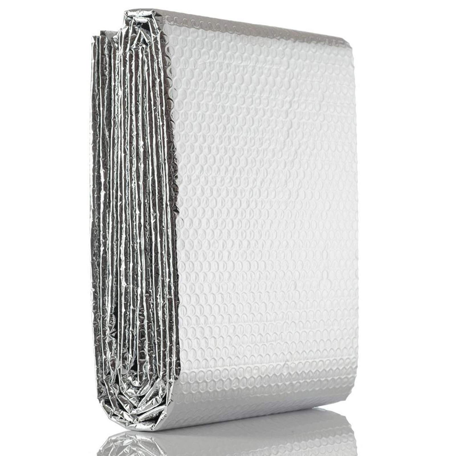 Panele odbijające promieniowanie grzejników, Folia izolacyjna bąbelkowa aluminiowa 1m x (1-10) m, samoprzylepna, do ścian, kamperów, podłóg i dachów(1mx4m)