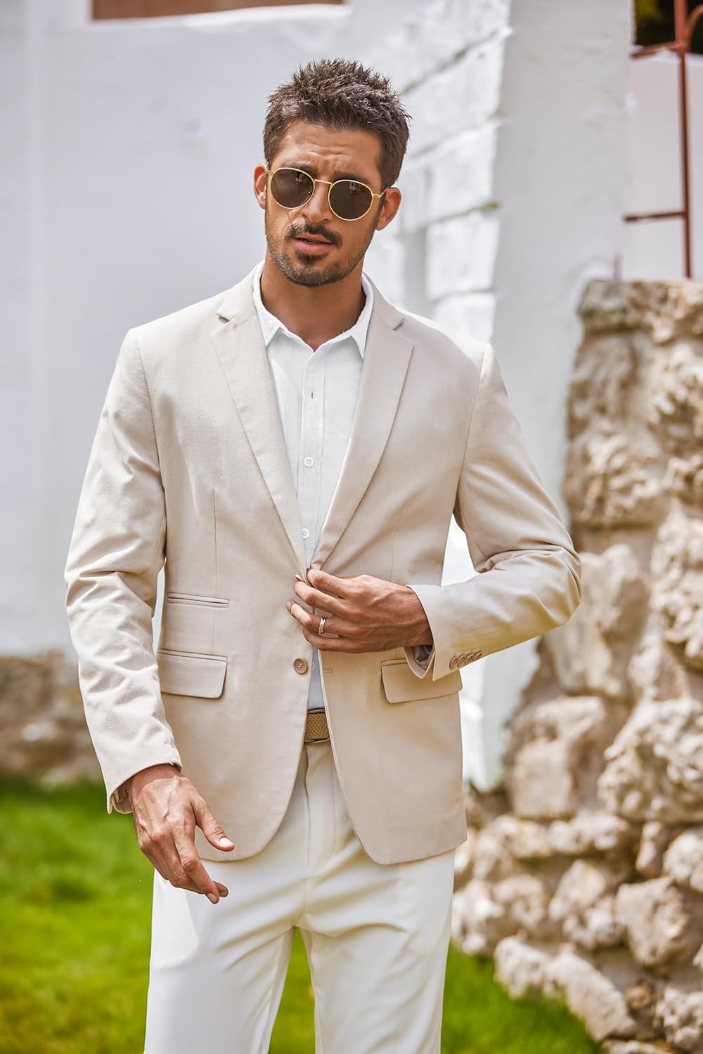 COOFANDY Men's Oxford Shirt Long Sleeve Casual Button Down Shirts Regular Fit Dress Shirts - Image 4