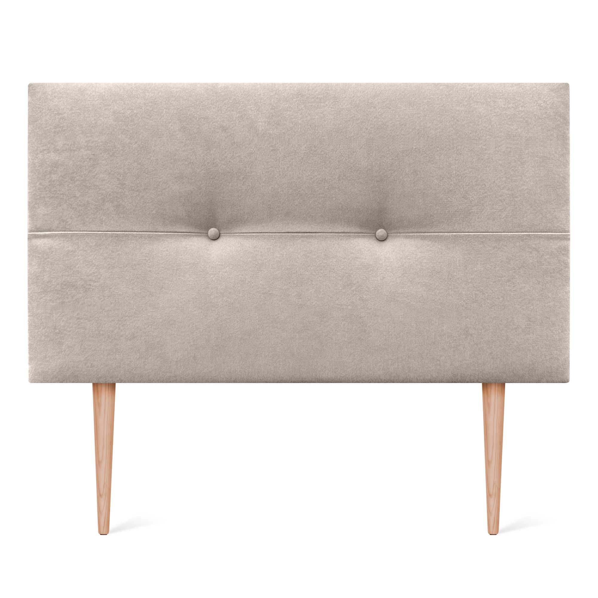 DHOME Cabecero de Polipiel o Tela AQUALINE Pro cabeceros Cabezal tapizado Cama Lujo (Tela Beige, 105x105cm con Patas (Camas 80/90/105))