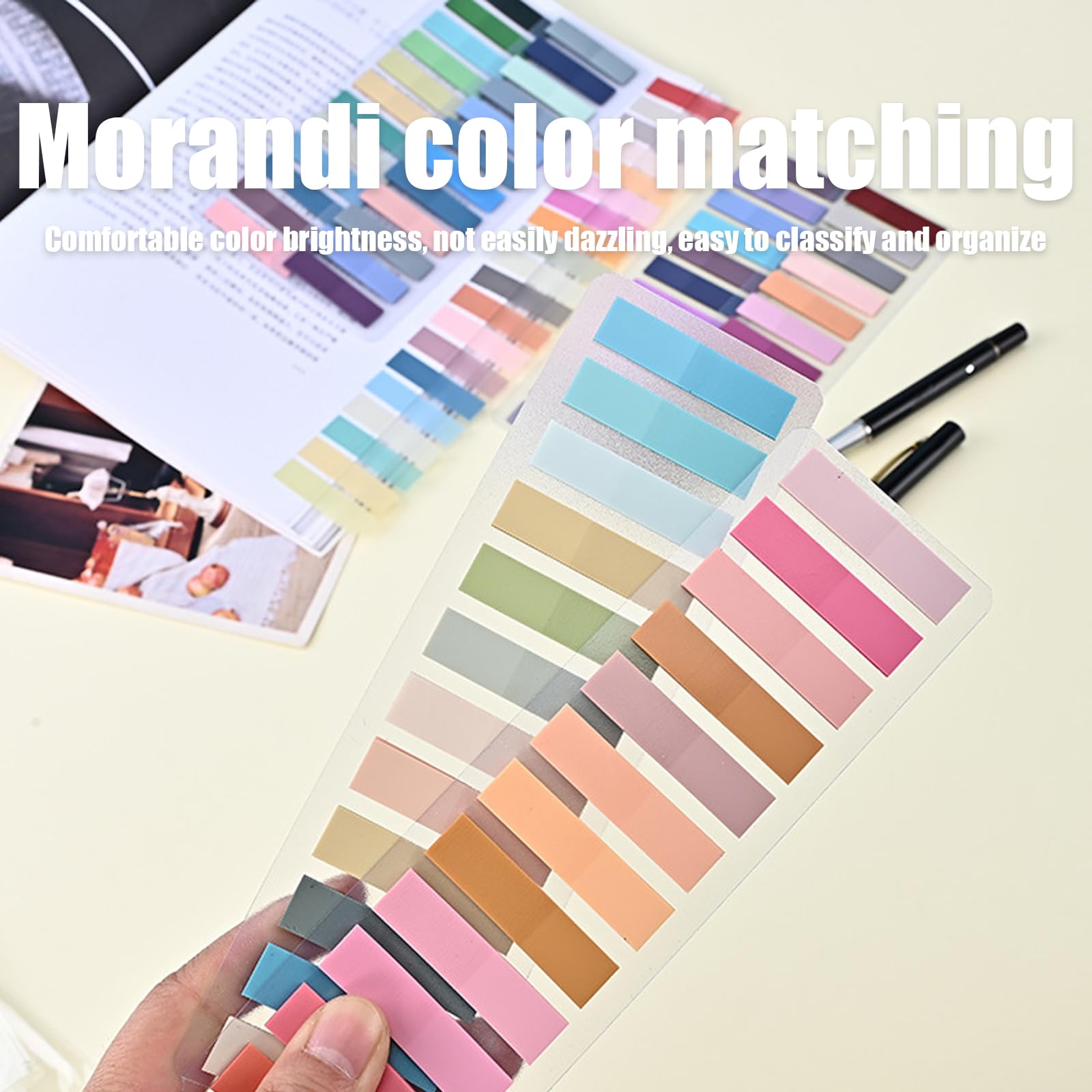 2400 Adesivi Segnapagina Colorati - Sticky Notes Scrivibili Per Ufficio E Scuola - Foto 3