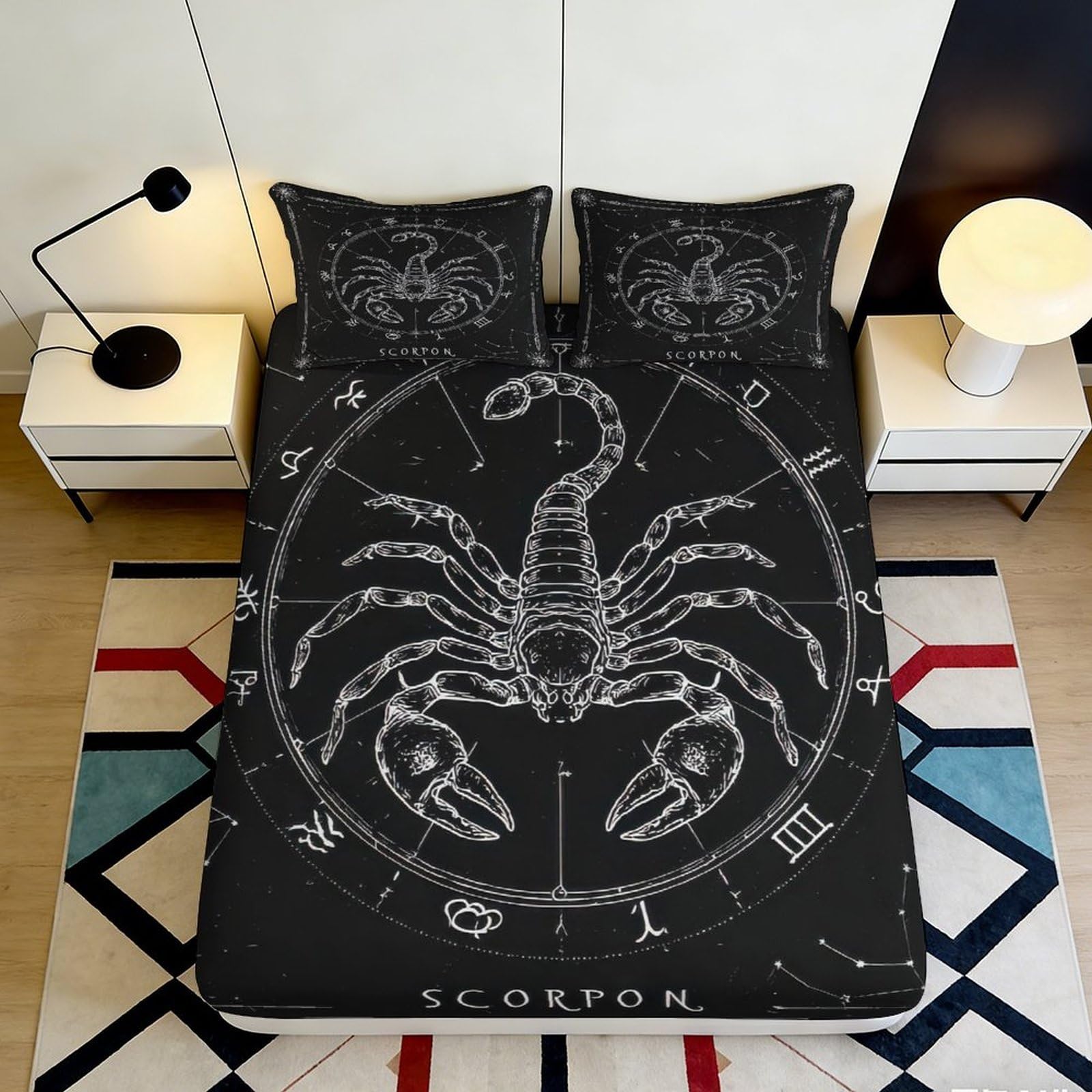 3D Printed Tropical Parrot Fitted Sheet Microfiber Deep Pocket Bedroom Bedding Full Wrap Parrot Mattress Fitted Cover Adult Washable 180x200x25cm