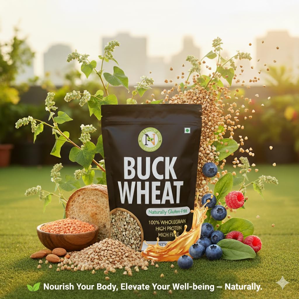 Nature Vit Buckwheat Seeds, 1 kg | Kuttu Giri | Gluten-Free Superfood for Delicious Sweet & Savory Recipes - Image 3 thumbnail