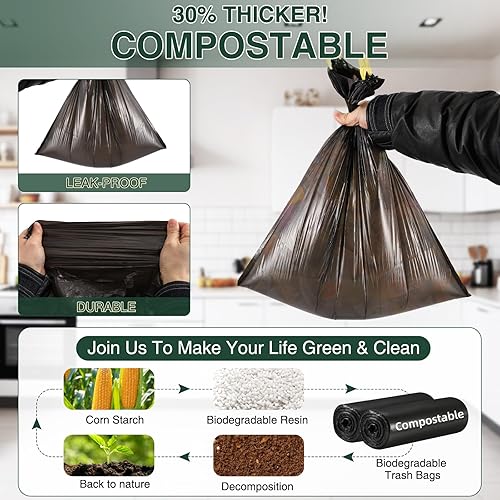 Miniatura 6 de Cubo de basura pequeño para baño con tapa de cierre suave, cubo de basura de acero inoxidable de 10 litros2.6 galones con cubo interior extraíble,