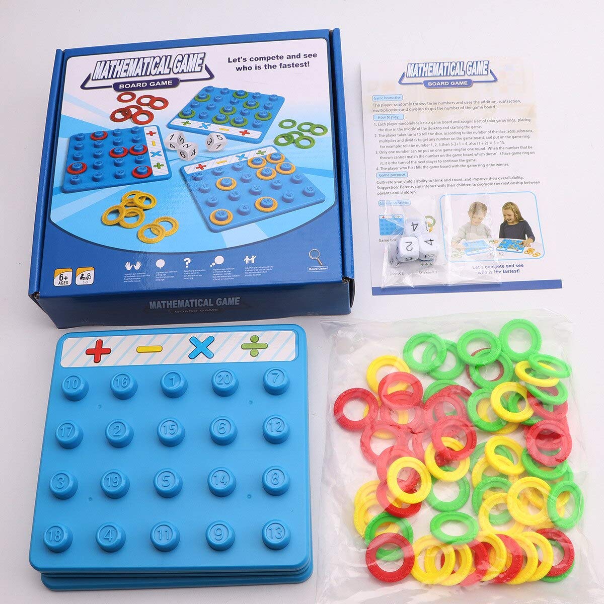 Chocozone Spelling Games Word Matching Letter Puzzles Toddler Toys for 4+ Year Old Learning Toys for Kids (Mathematics) (B093Z5V2BM) Amazon Price History, Amazon Price Tracker
