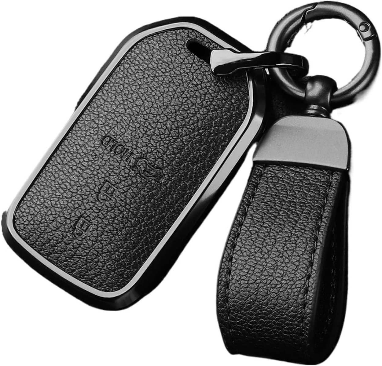 アルミ合金製ゴートスキン製車用キーケースカバー。ホンダCRV /CR-V /シビック /アコードHR-V HRVシティ /オデッセイ