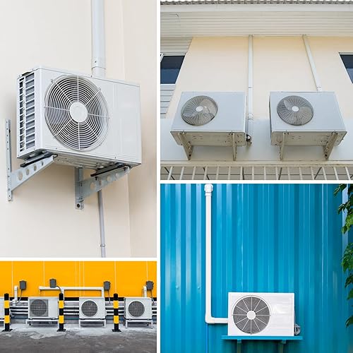 Miniatura 7 de GUEQUITLEX Kit de cubierta de línea de 3 pulgadas de ancho y 16.1 pies para aire acondicionado mini split, kit decorativo de cubierta de línea de