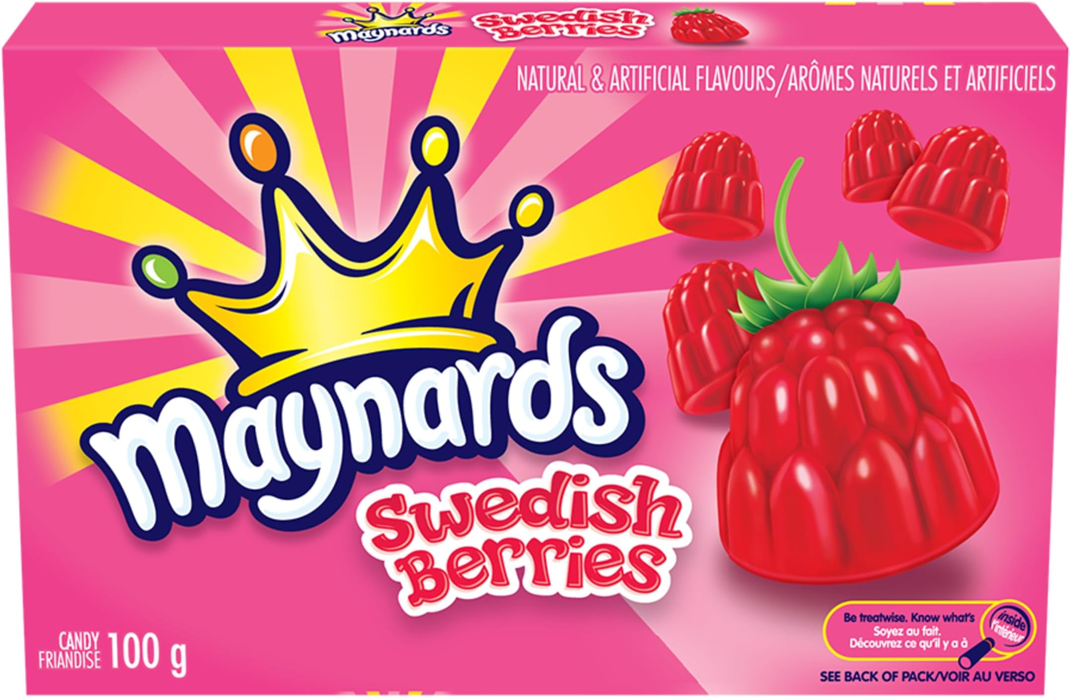 6 -Pack of Maynard's Swedish Berries (100g / 3.5oz) Made in Canada