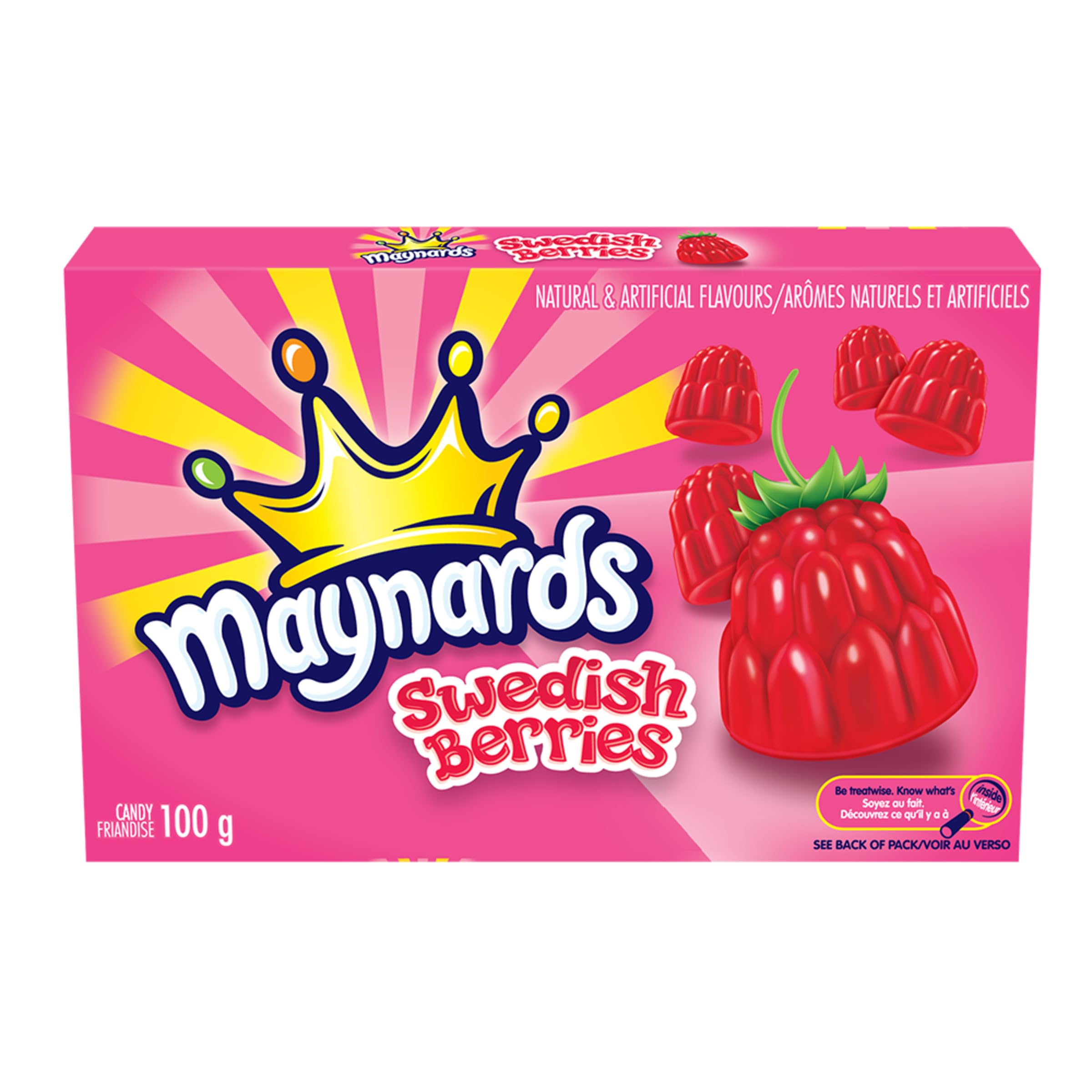 6 -Pack of Maynard's Swedish Berries (100g / 3.5oz) Made in Canada