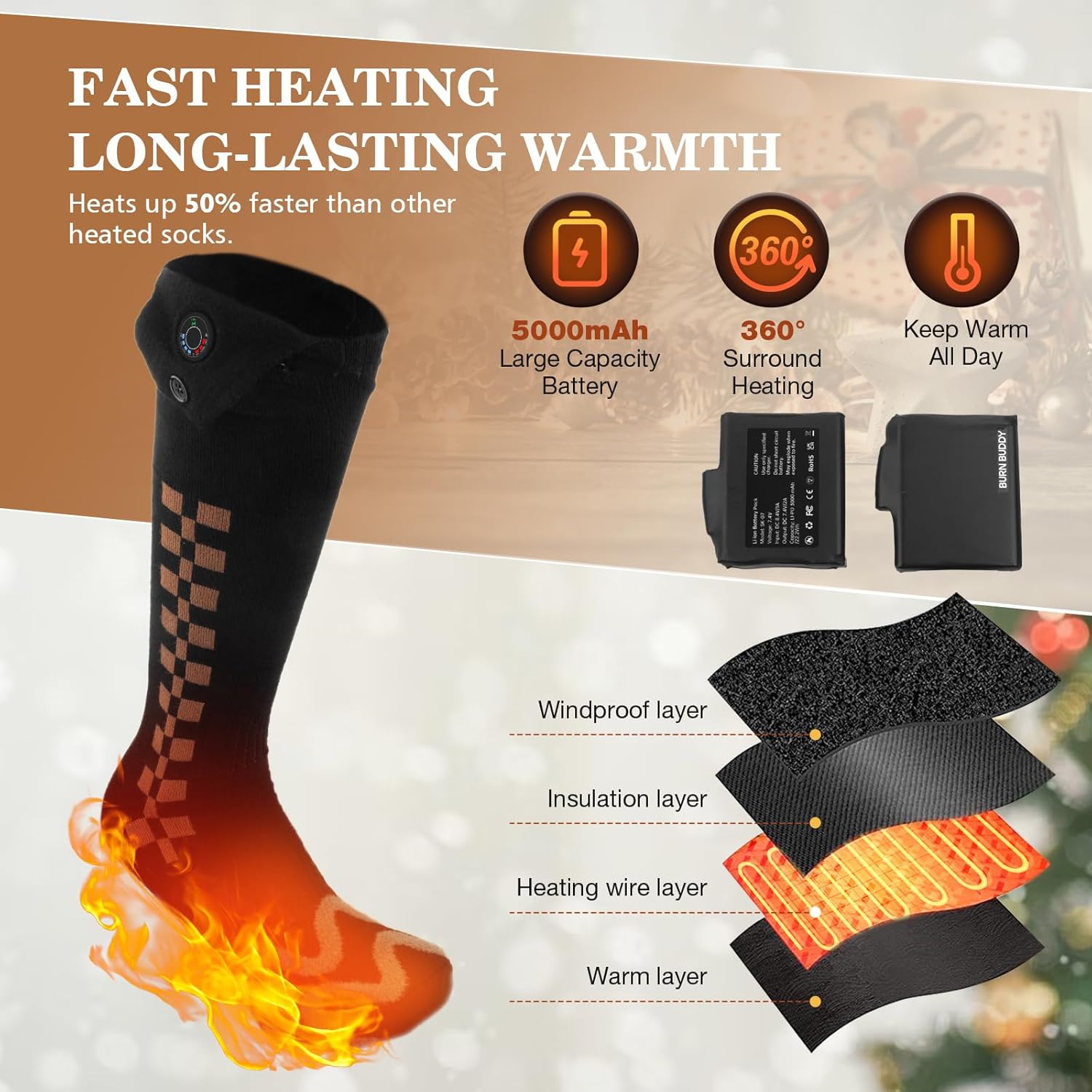 Heated Socks App Control Feature