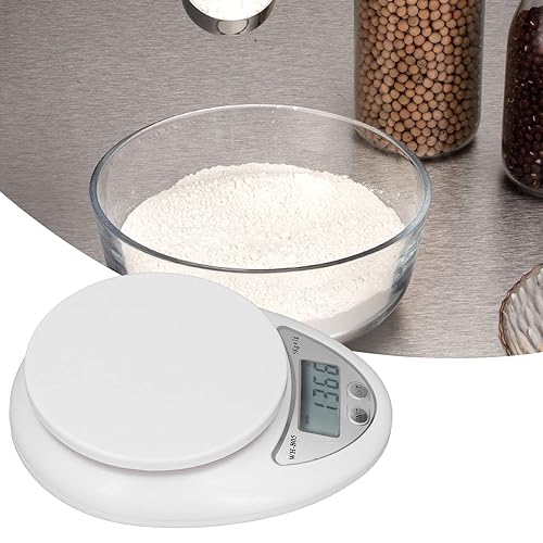 Miniatura 4 de Báscula digital de cocina con pantalla LCD digital, básculas de alimentos, peso digital, gramos, onzas y libras, con baterías de 0.04 oz, incluidas