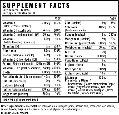 Miniatura 5 de Wilderness Athlete - Multivitamínico de alto rendimiento | Multivitamínico diario para hombres y mujeres - Suplemento de vitaminas para adultos con