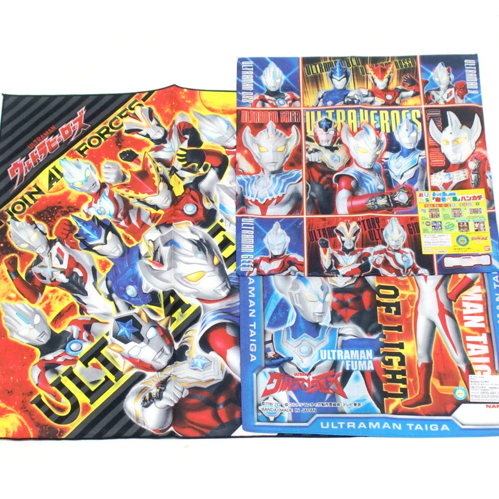 Amazon.co.jp: ウルトラマンタイガ ハンカチ・ナフキン 3枚 ランチ