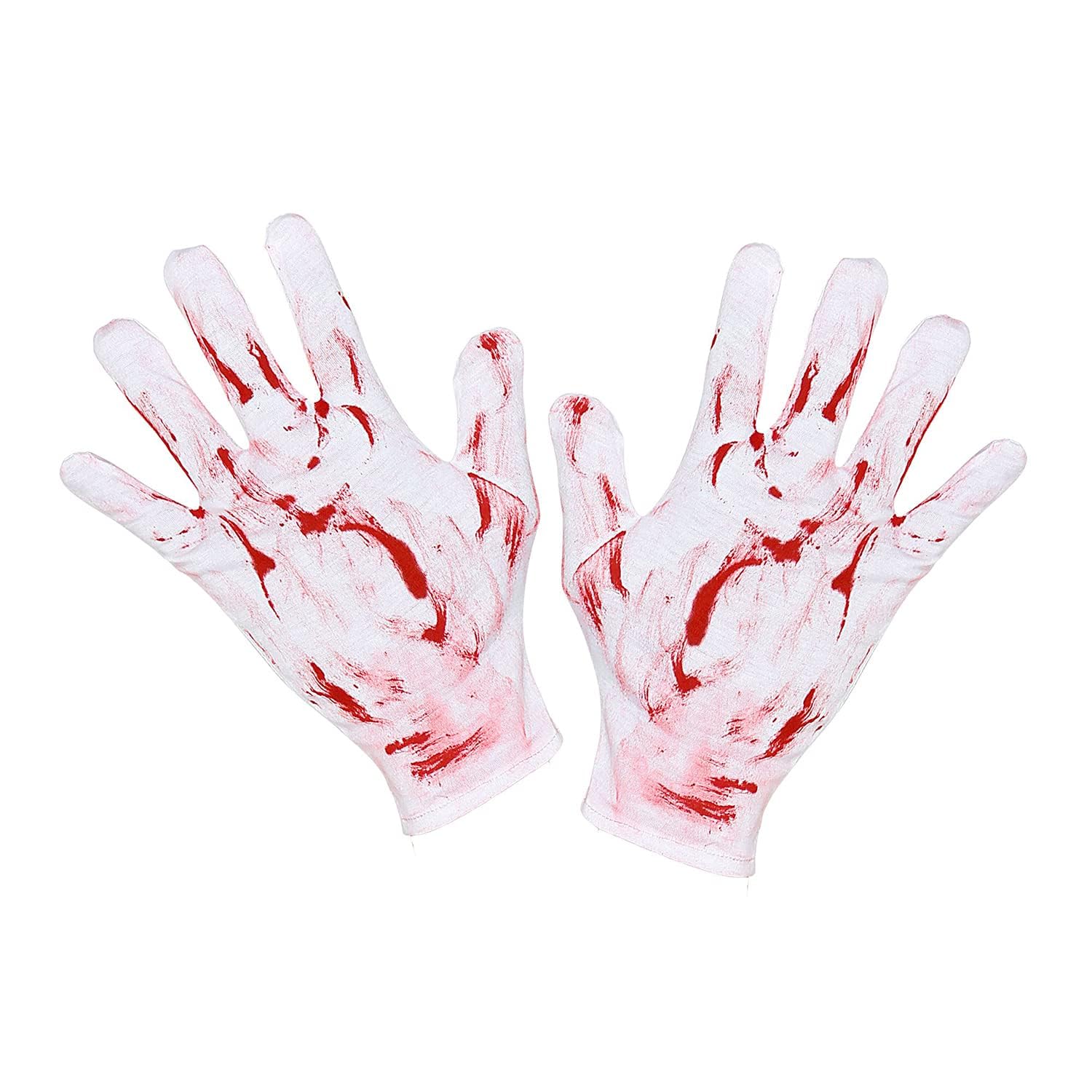 W Widmann Milano Party Fashion Unisex Multicoloured Widmann 34274 Bloody Gloves For Adults, Horror Clown, Killer, Psycho, Carnival, Theme Party, Halloween, Standard Size