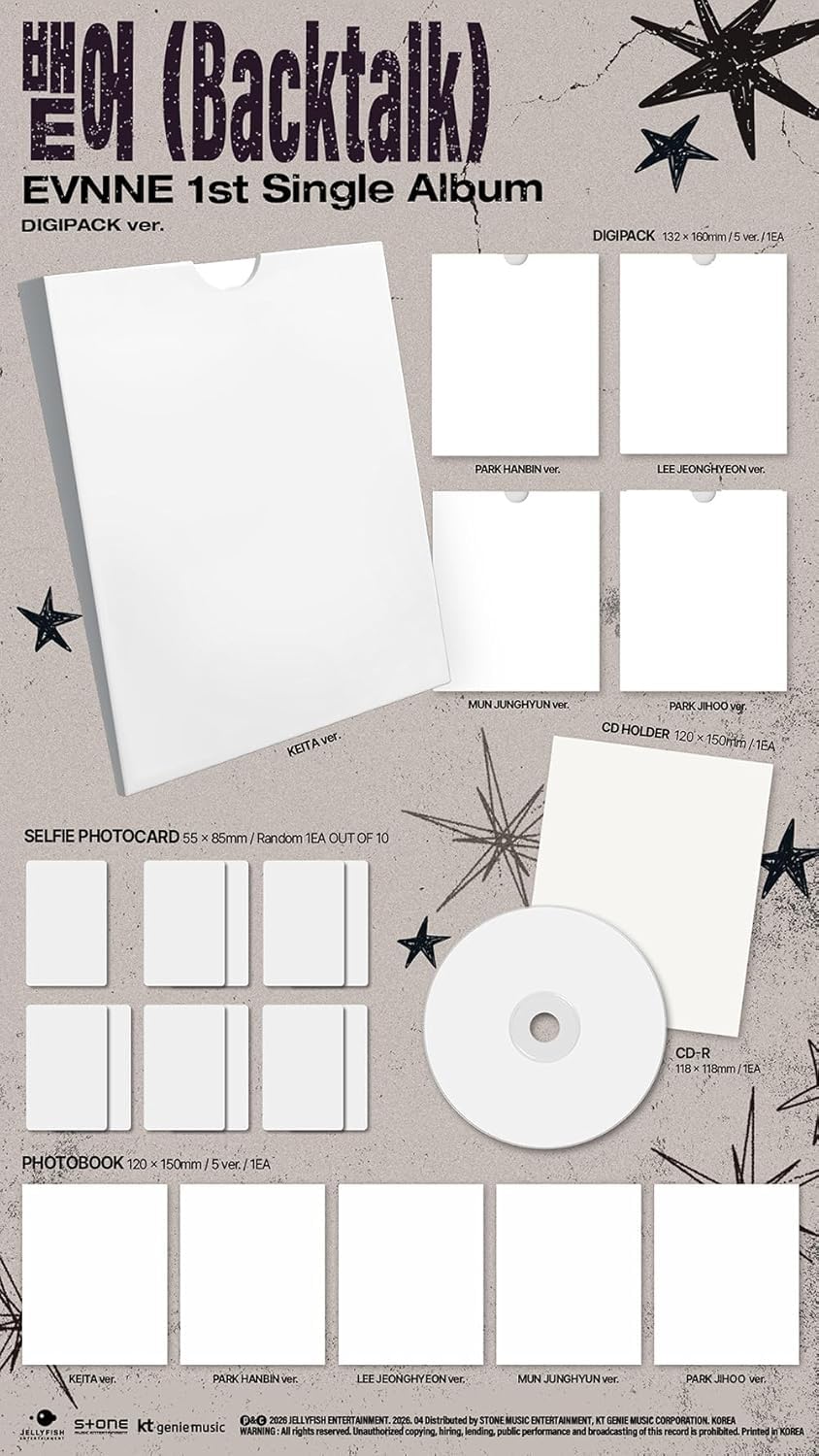 EVNNE Backtalk Digipack 5 - Álbum individual
