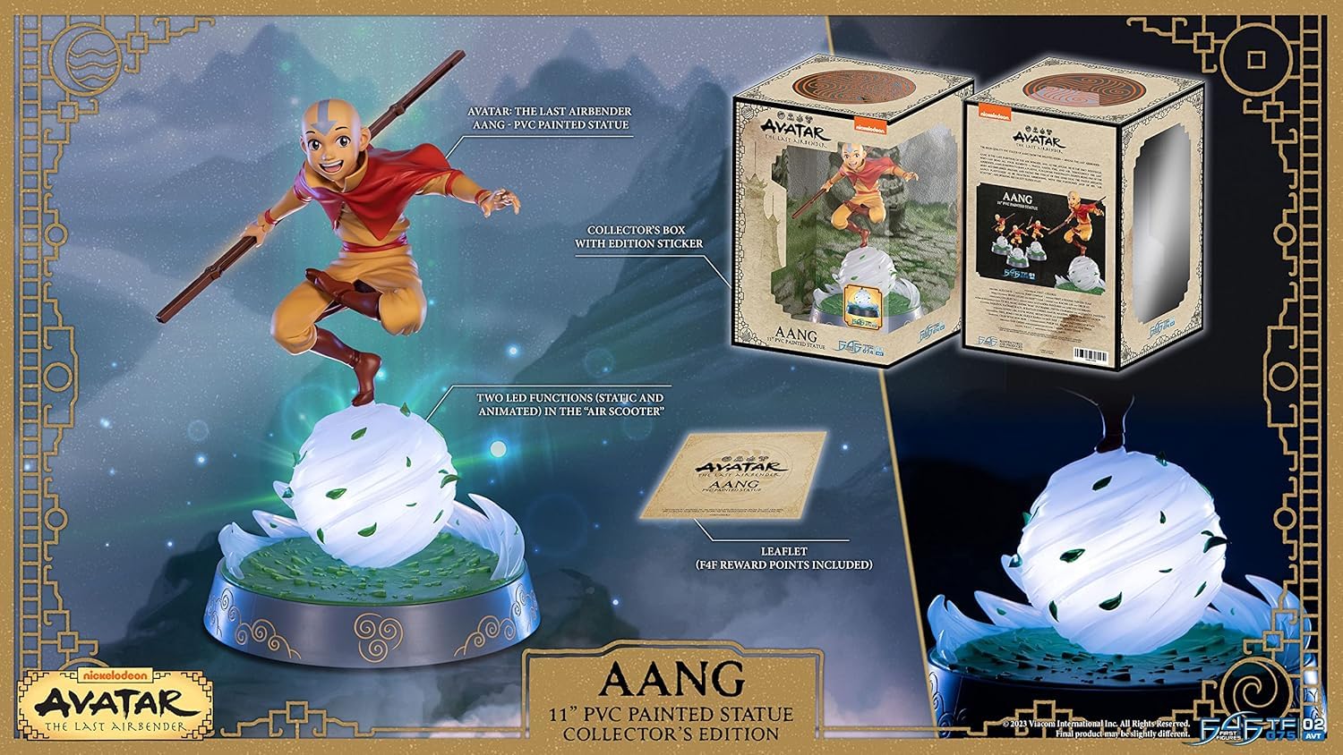 FIGURE AVATAR:THE LAST AIRBENDER - AANG - COLLECTOR'S EDITION