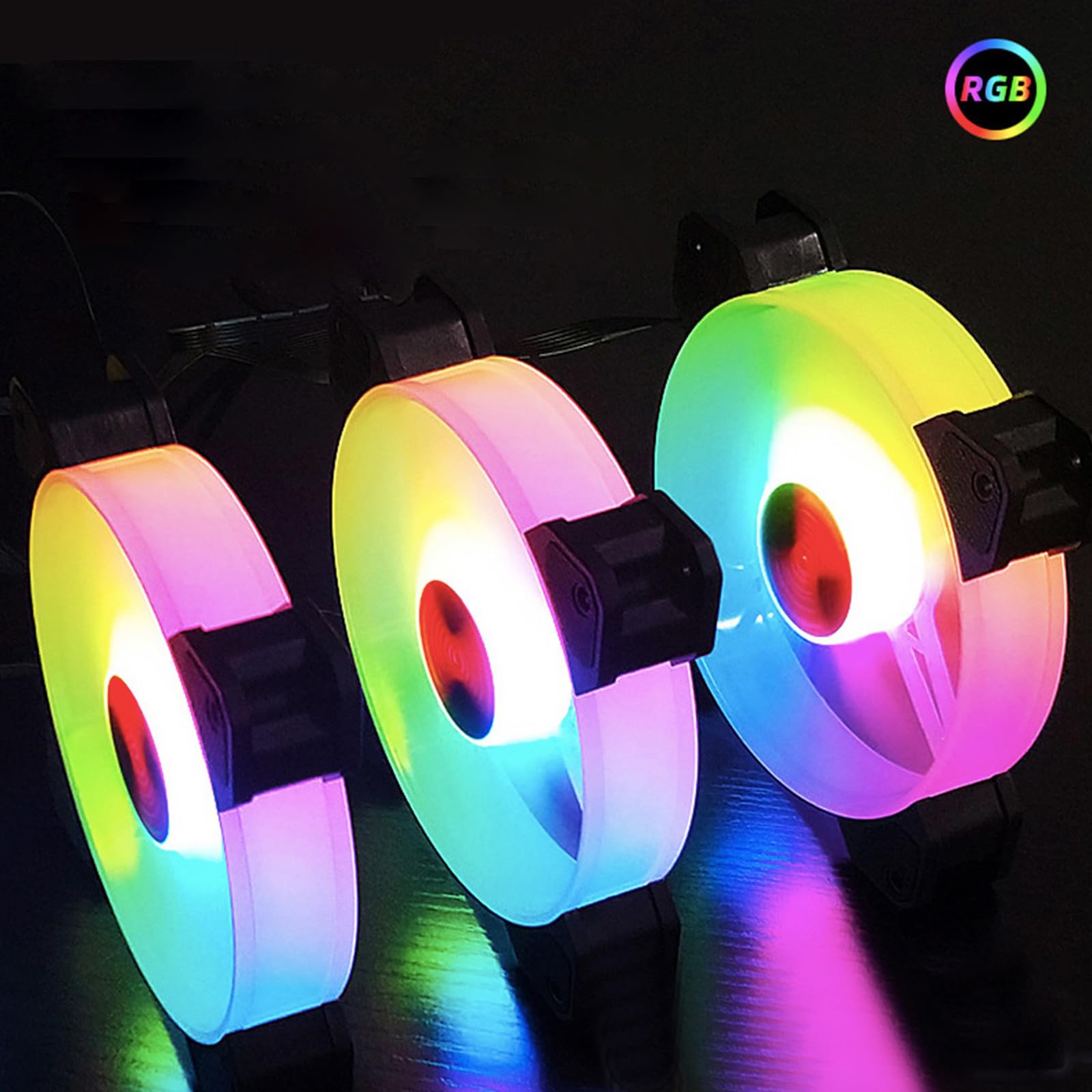 Rgb Ventilador de Refrigeración de PC 120mm 6 Piezas Ajustable