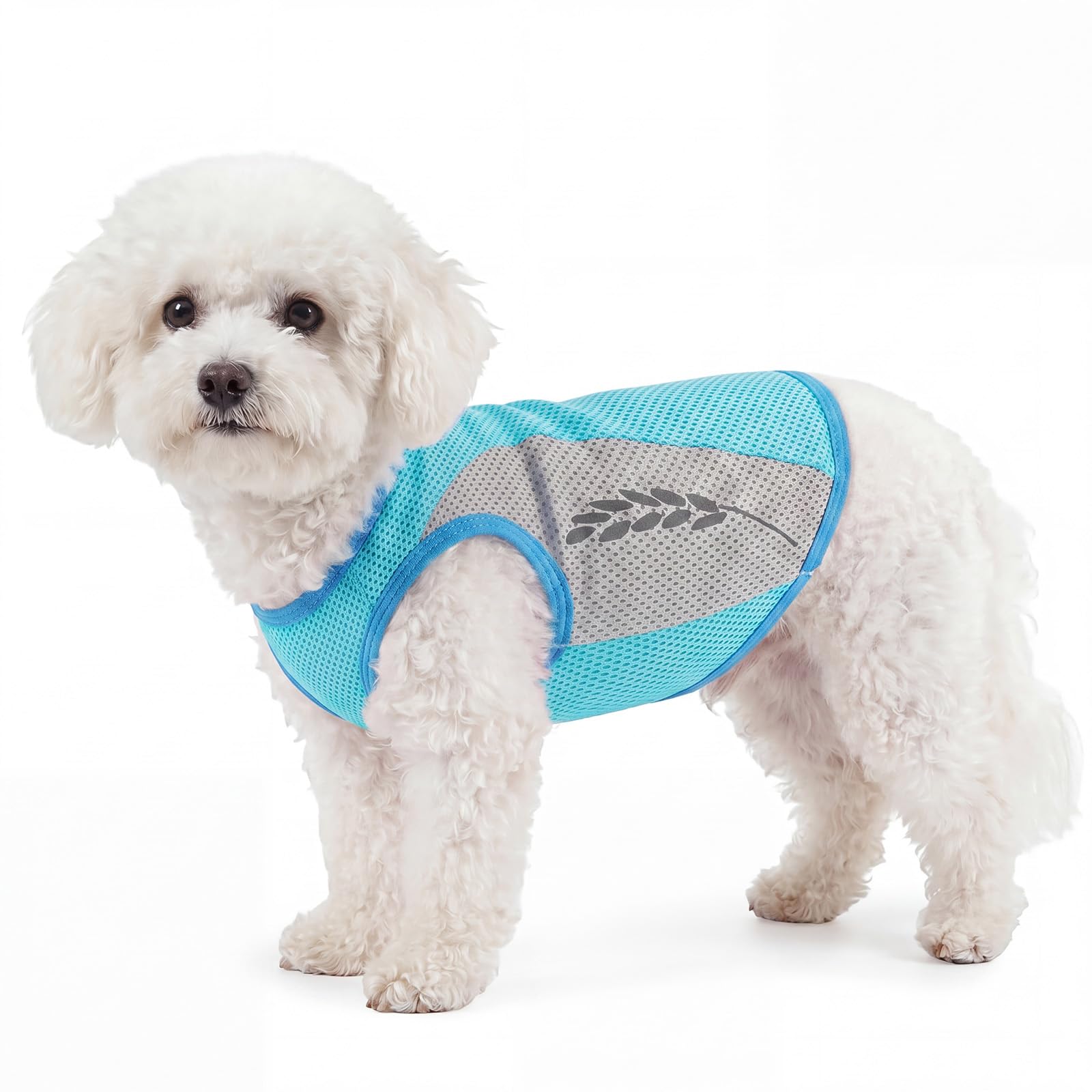 Pet Cooling Vest, Pet Cooling Coat Lightweight Ice Vest-Heat Protection for your Dog, Outdoor High Temperature Clothing for Camping, Walking, Holiday(Green, S)