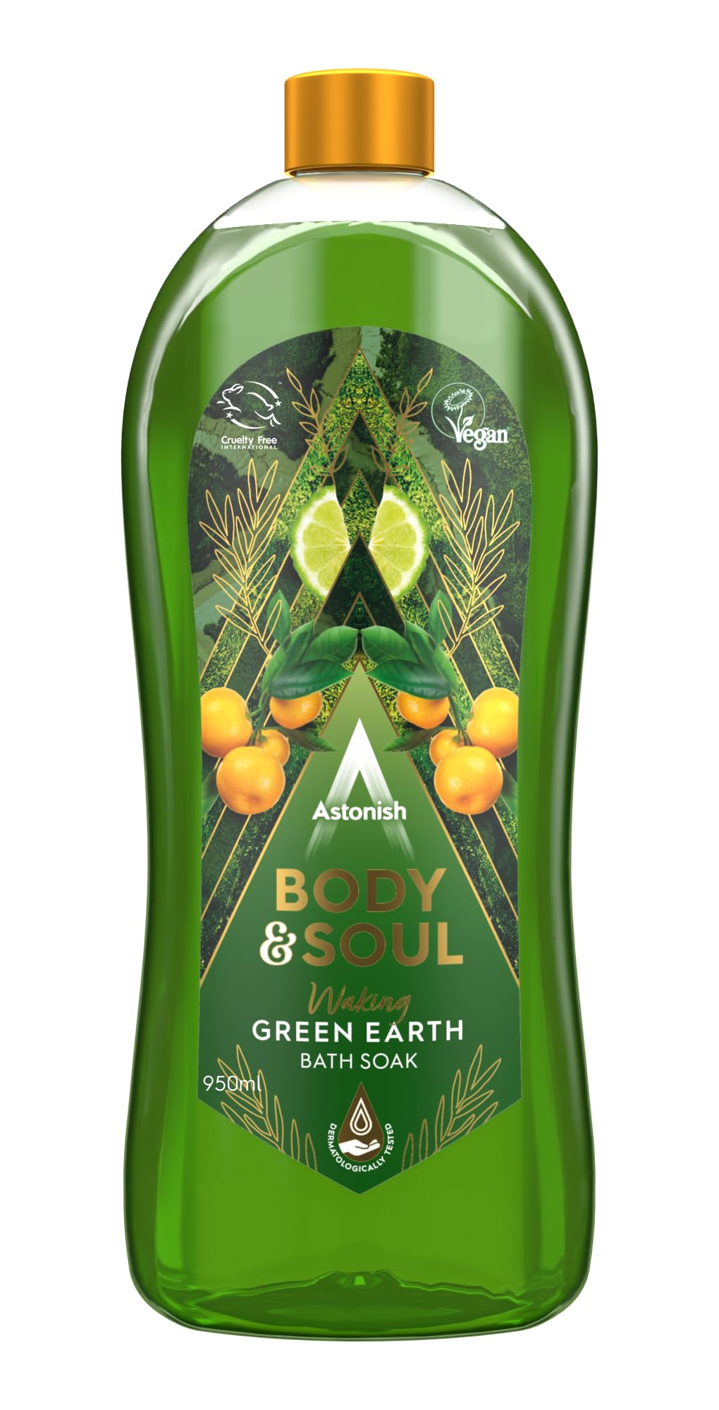 Astonish Body & Soul Green Earth Waking Bath Soak 950ml (Q)