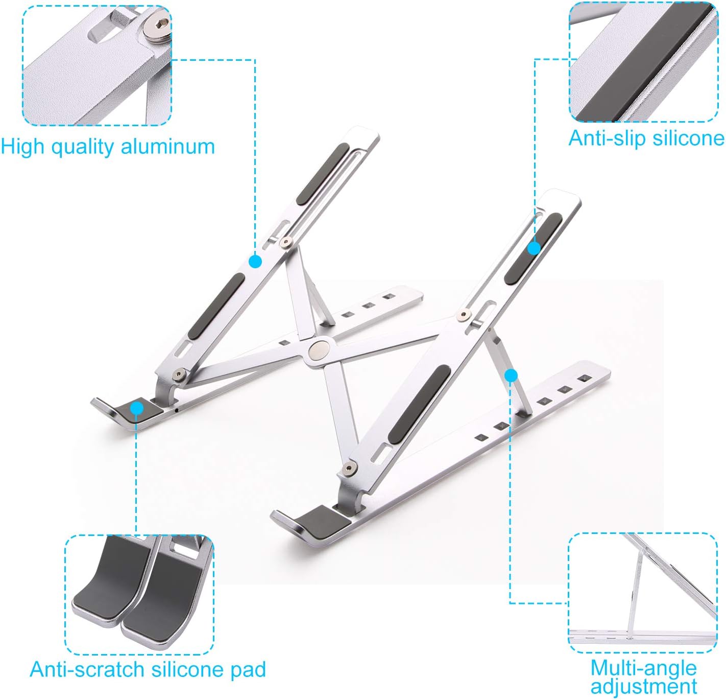 Blасk Frіdау - 40% оƒƒ Laptop Stand,Shenboxun Adjustable Aluminum Laptop Computer Stand Tablet Stand,Ergonomic Foldable Portable Laptop Stand,Compatible with Mac MacBook Pro Air, Lenovo, HP, Dell,XPS Up to 15.6inch Tор Rаtеd Laptop Stand,Shenboxun Adjustable Aluminum Laptop Computer Stand Tablet Stand,Ergonomic Foldable Portable Laptop Stand,Compatible with Mac MacBook Pro Air, Lenovo, HP, Dell,XPS Up to 15.6inch