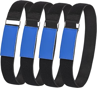 Ladder Rack Tie Down Straps, Multipurpose Securing Straps, Reusable and Adjustable, with Nylon Hook and Loop, for Ladder, Car, Truck or Boat, 33 x 2, 4 Pack
