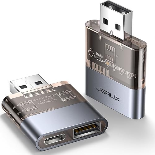 Miniatura 8 de JSAUX Bloqueador de datos USB y bloqueador de datos USB C (paquete de 4), bloqueador de datos USB-A transparente a USB-A y USB-C a USB-C solo para
