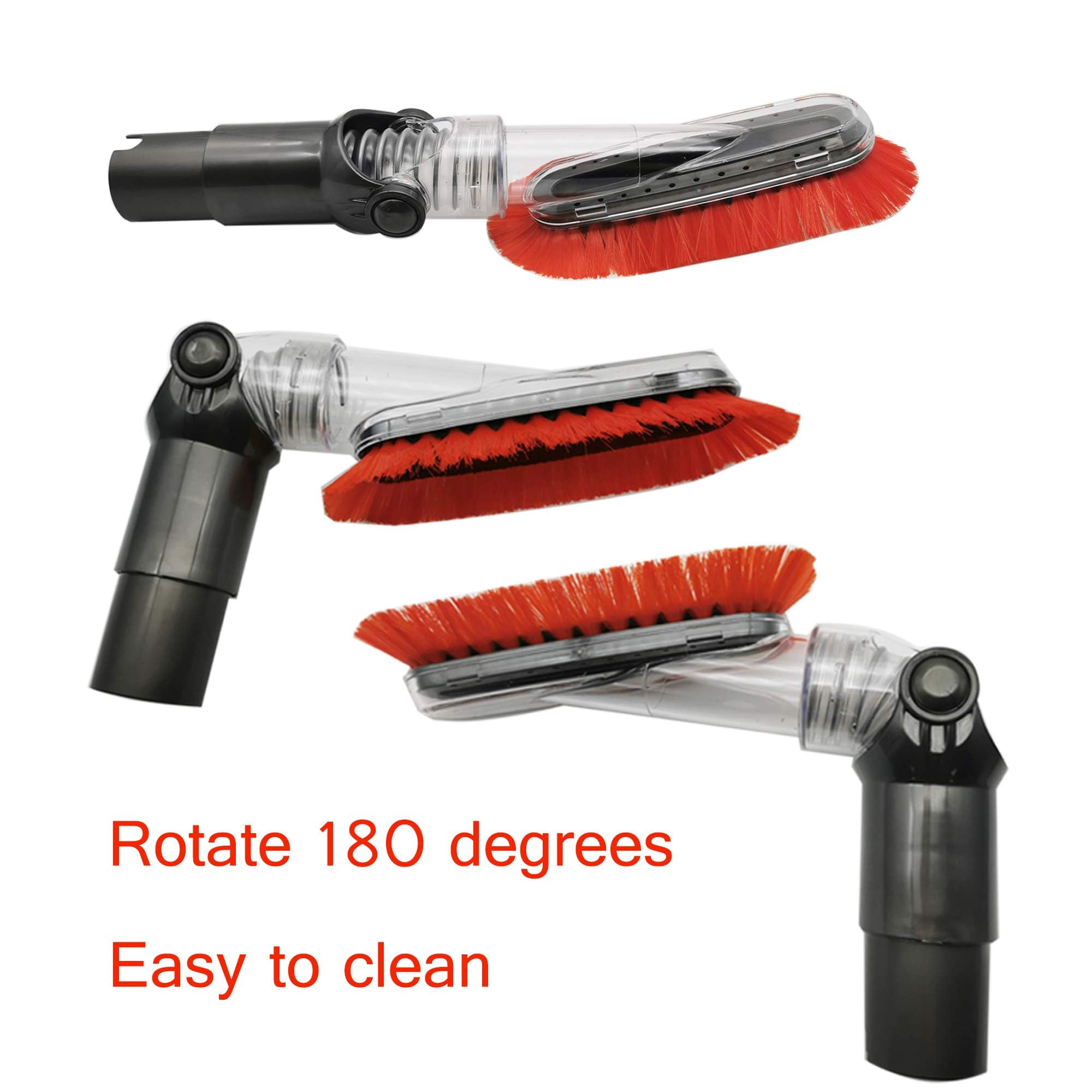 EZ SPARES Brosse de rechange pour aspirateur Shark, suceur plat souple et flexible avec poils en polypropylène antistatique, utilisation sur surface délicate pour nettoyer les meubles et le plafond
