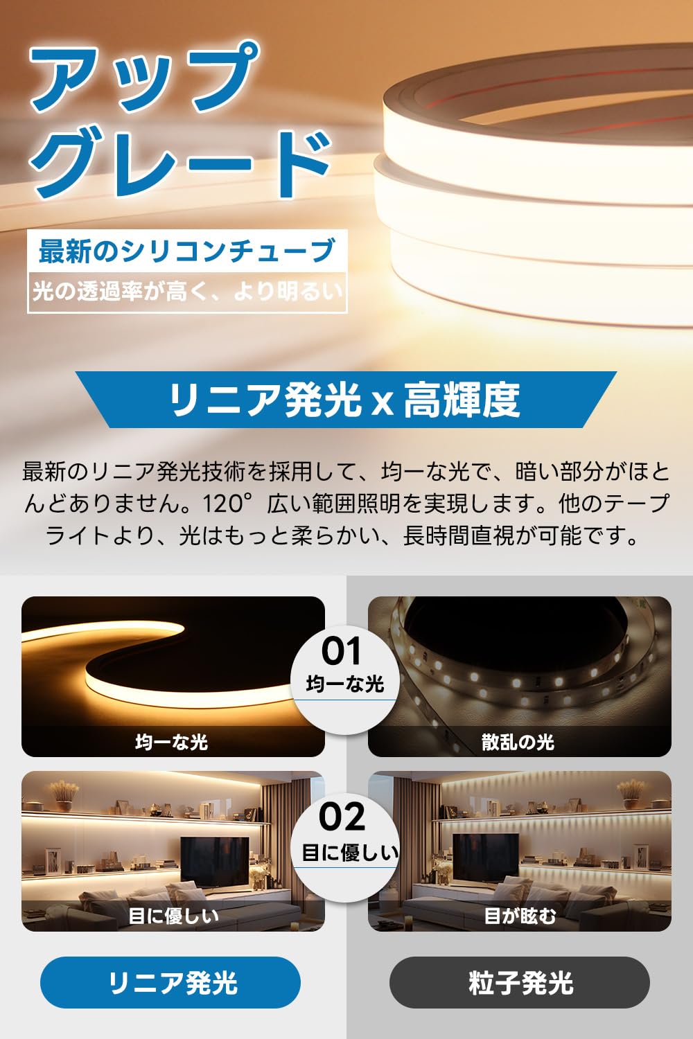 SPAHER LEDテープライト 高輝度 チューブライト 防水 リニア発光 シリ Amazon.co.jp: SPAHER LEDテープライト 高輝度 チューブライト