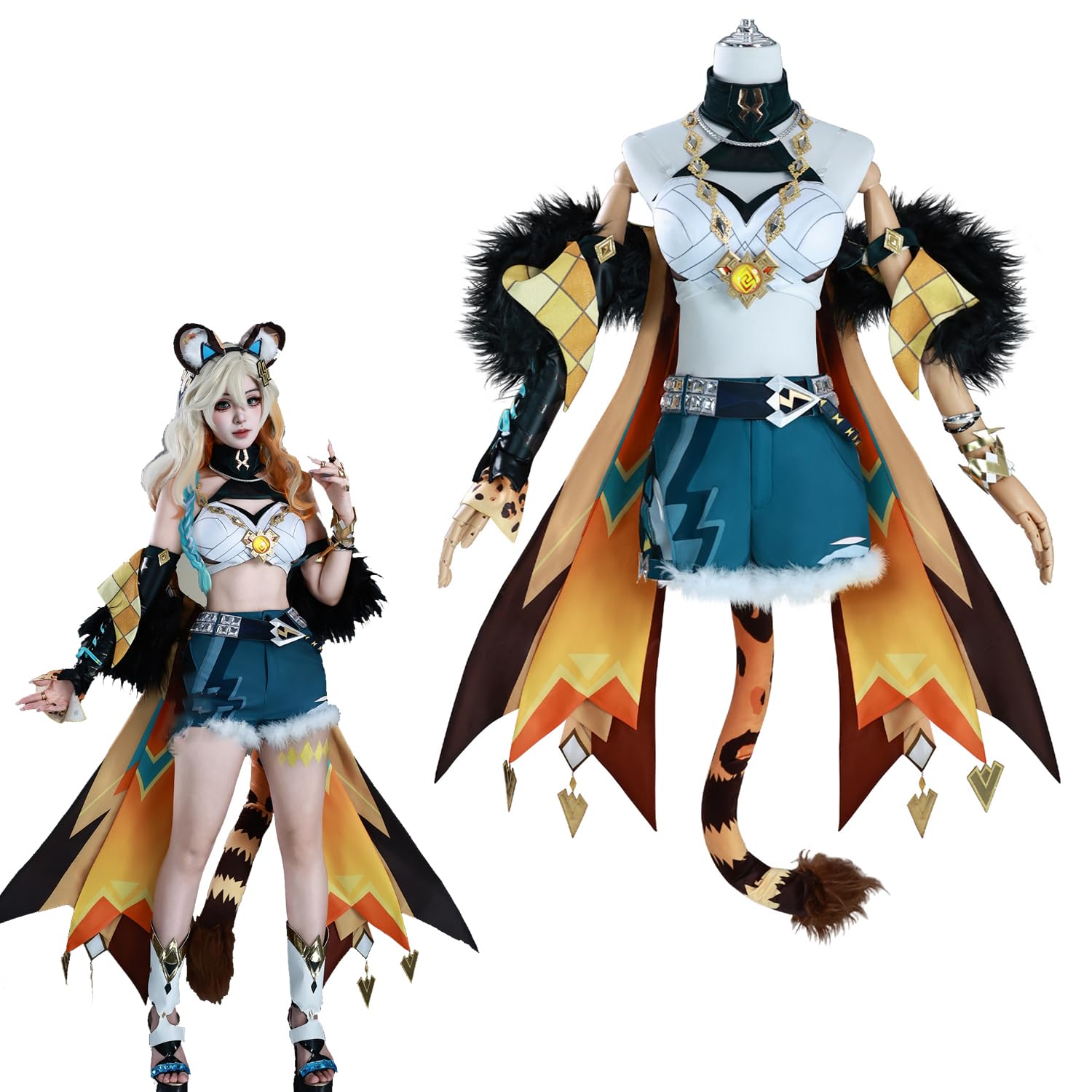Amazon.co.jp: 原神 げんしん 周辺 シロネン コスプレ衣装