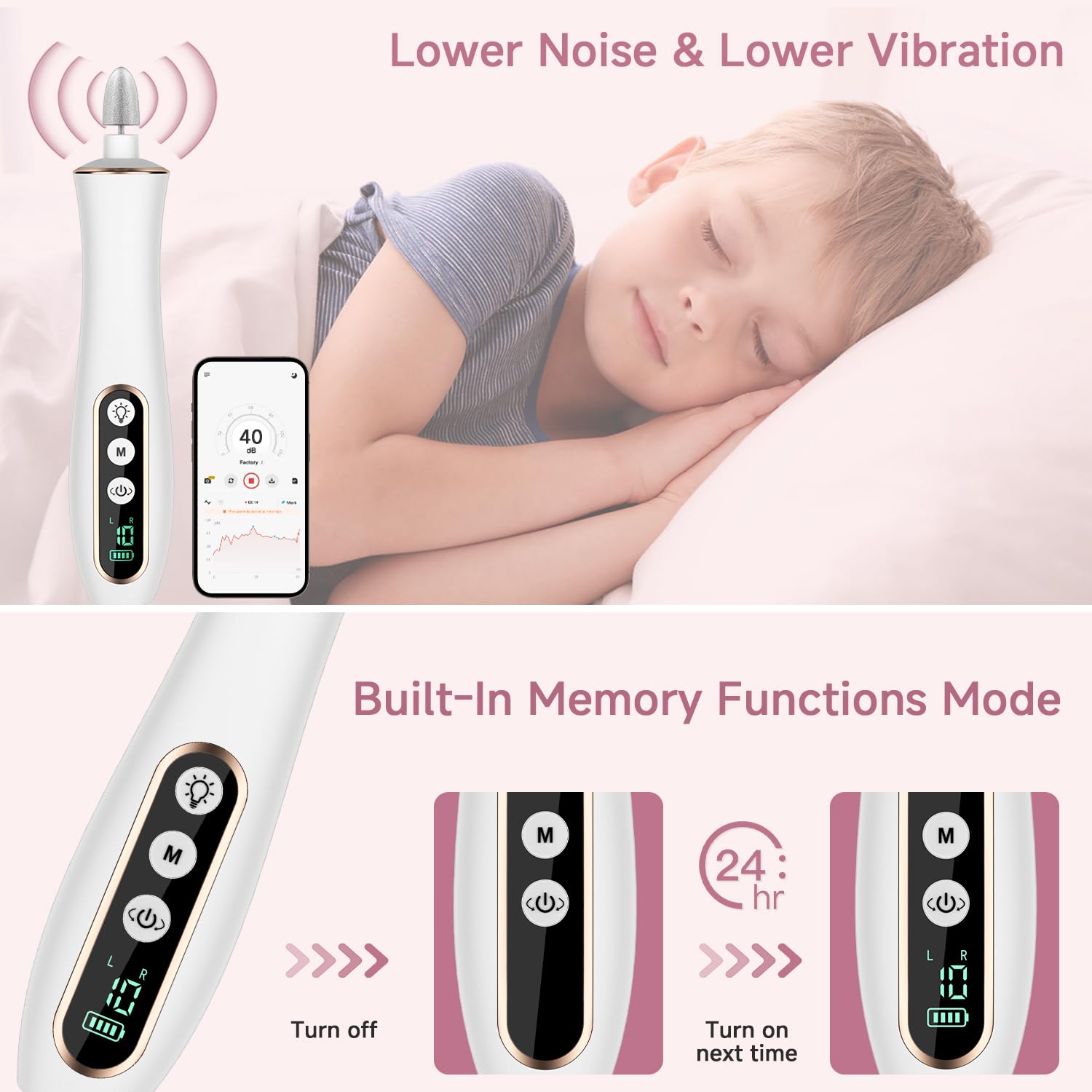 Karrong Fresa per Unghie senza fili, 10 in 1 Fresa per Unghie Professionale, Manicure Elettrico e Pedicure, lima elettrica per unghie portatile, 10 velocità, luce a led (Bianco)