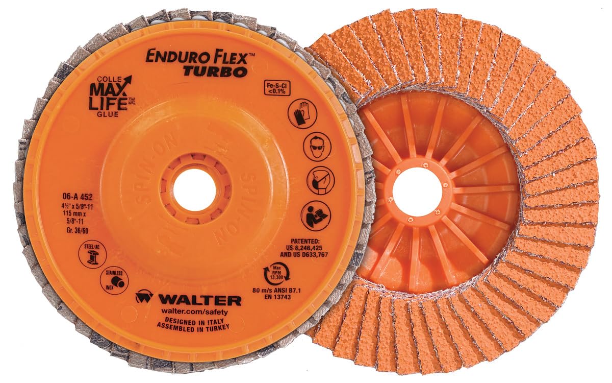 Walter Surface Technologies 06A502 Abrasive Flap Disc [Pack of 10